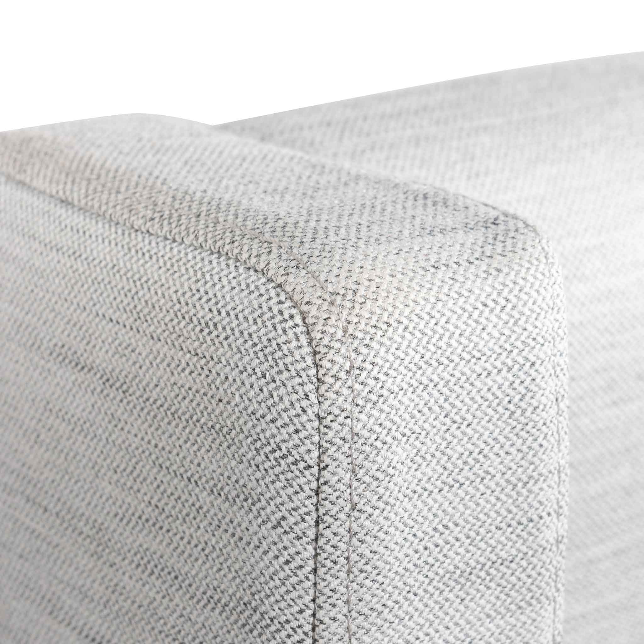 CBD6359-YO Fabric Single Bed Frame - Pearl Grey with Storage - Image 9