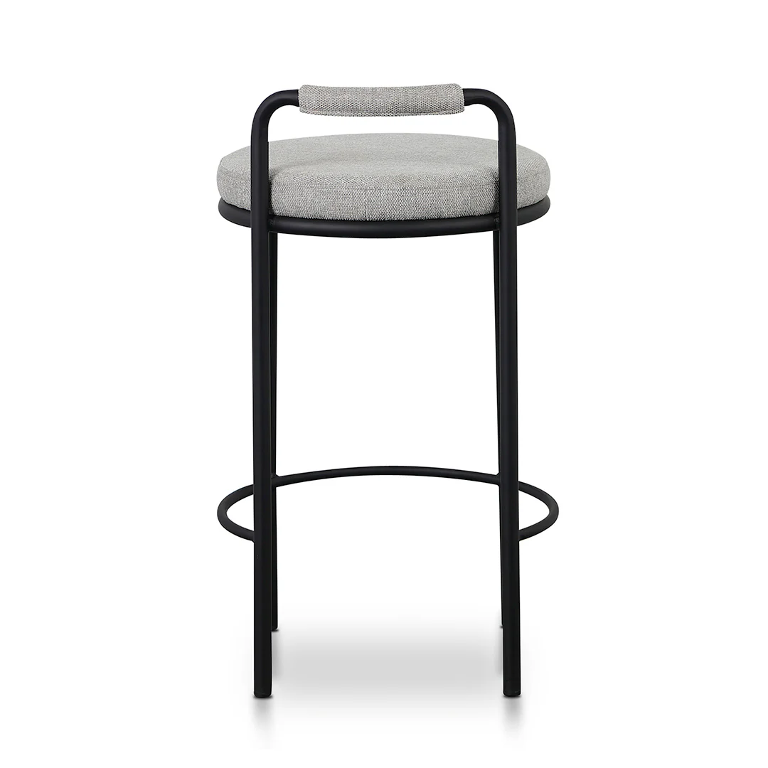 CBS8461-FHx2 65cm Bar Stool - Coastal Light Grey (Set of 2) - Image 8