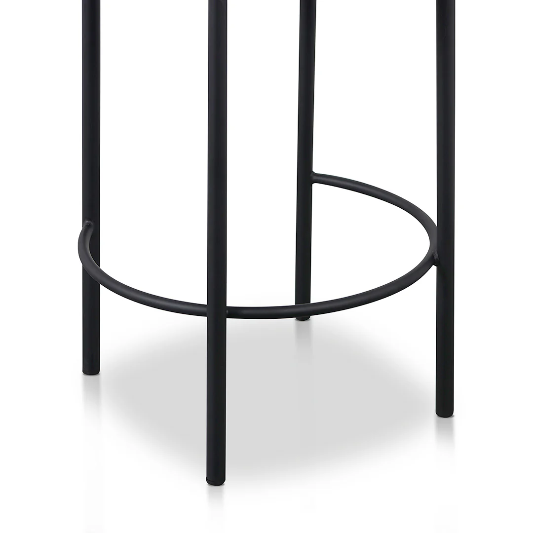 CBS8461-FHx2 65cm Bar Stool - Coastal Light Grey (Set of 2) - Image 9