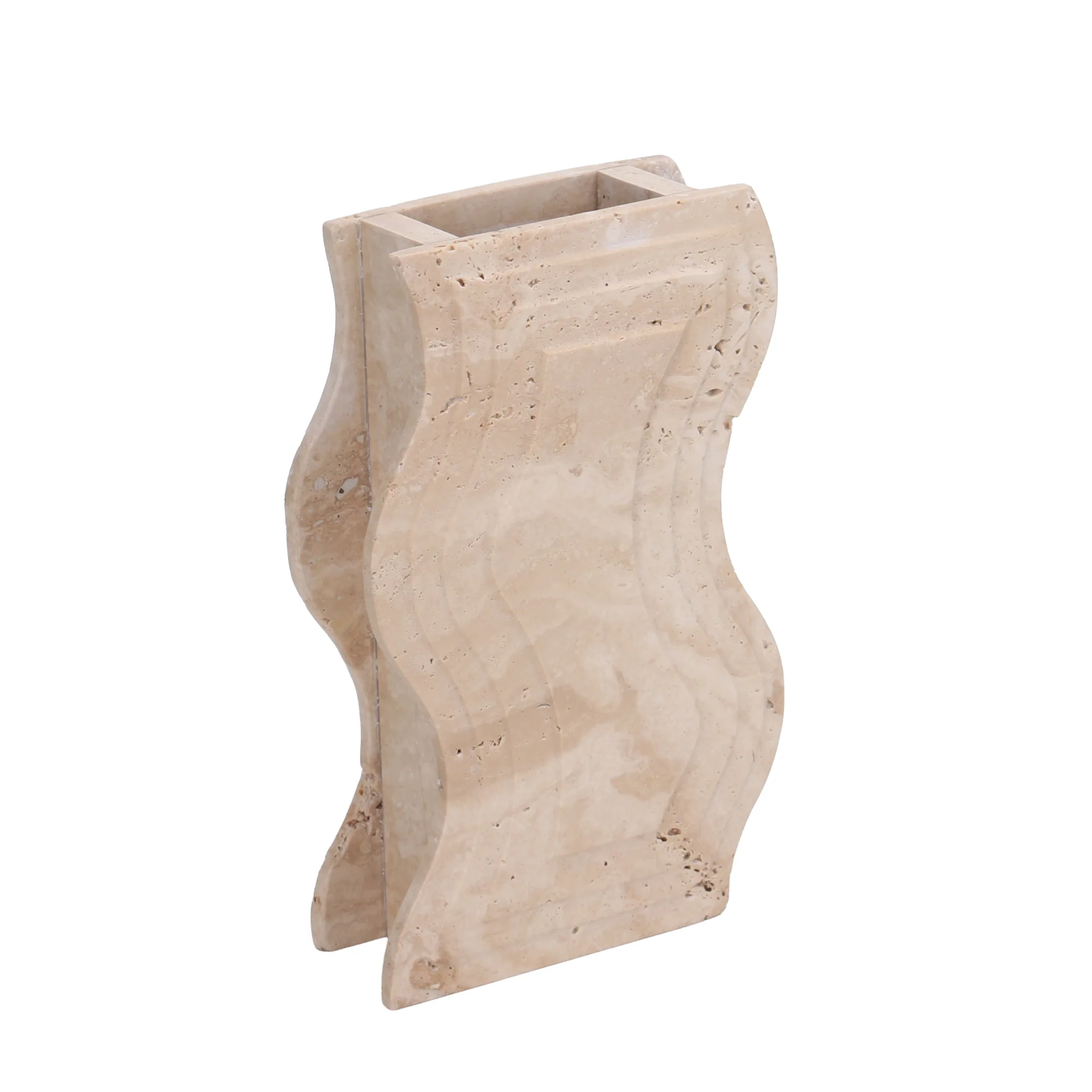 CAC10694-KM Curve Marble Base - Beige - Image 3