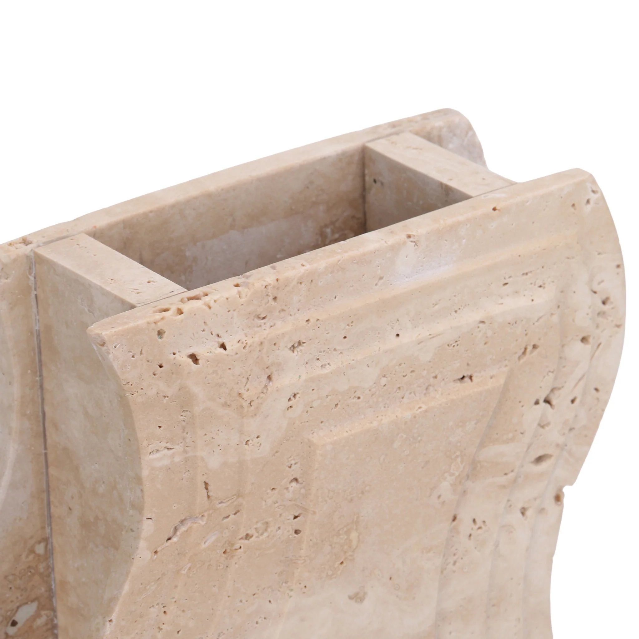 CAC10694-KM Curve Marble Base - Beige - Image 4