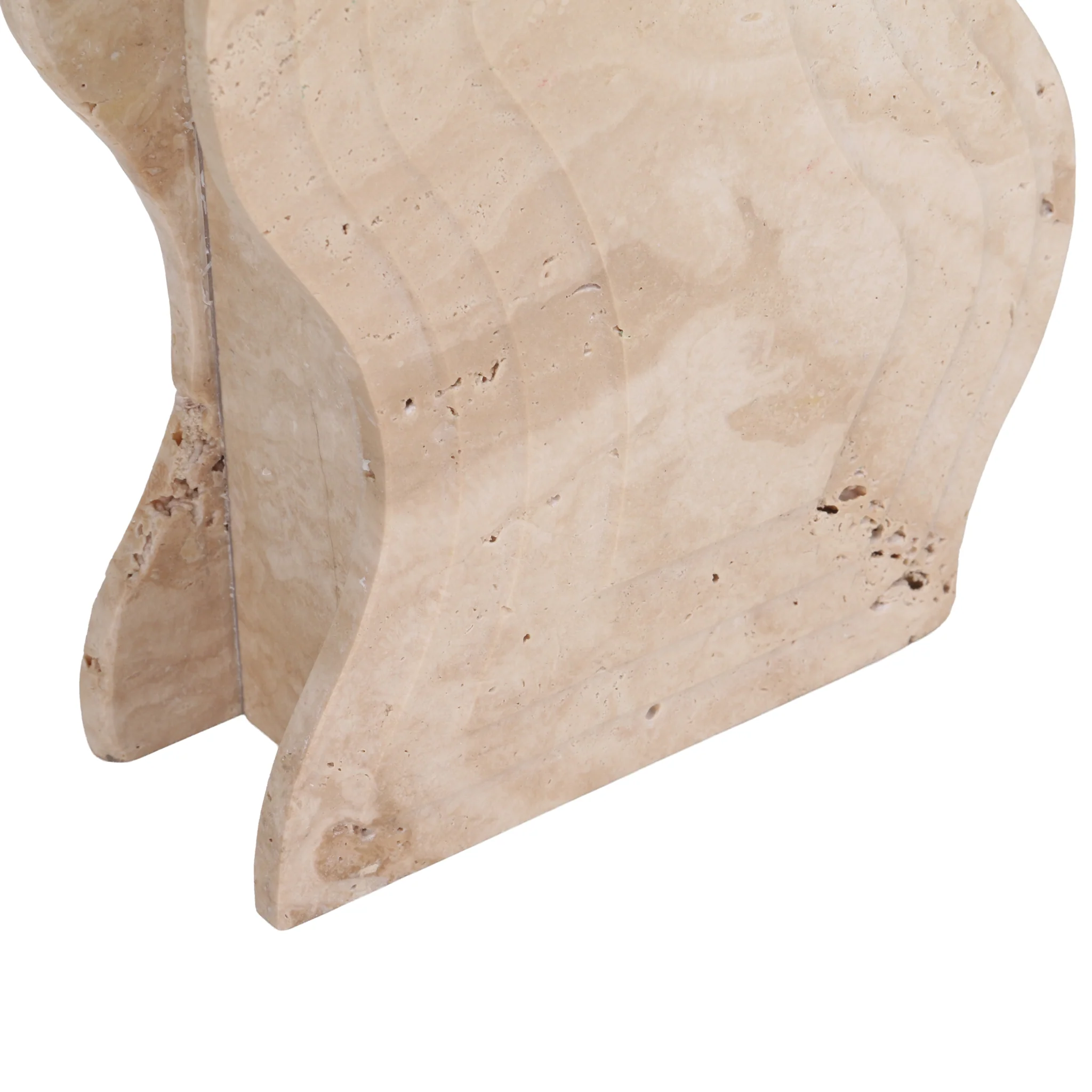 CAC10694-KM Curve Marble Base - Beige - Image 5