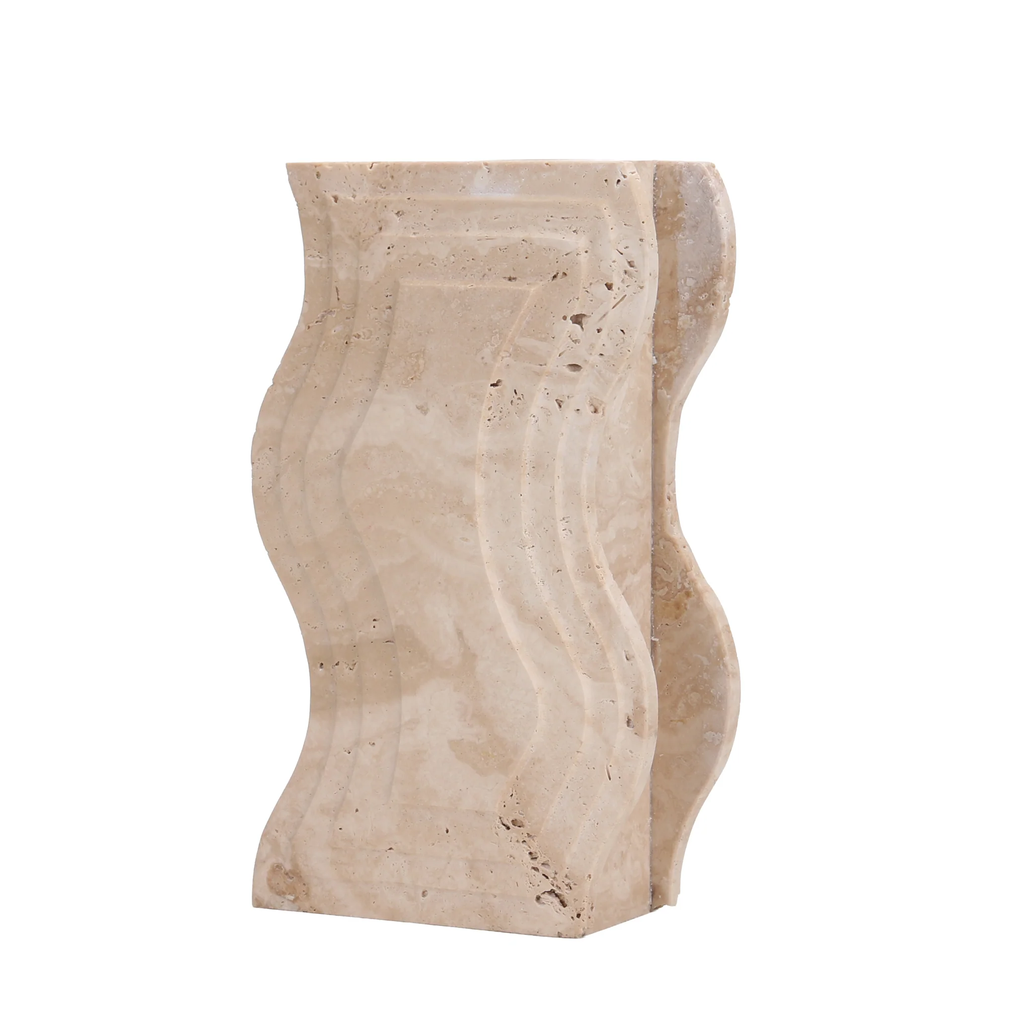 CAC10694-KM Curve Marble Base - Beige - Image 6