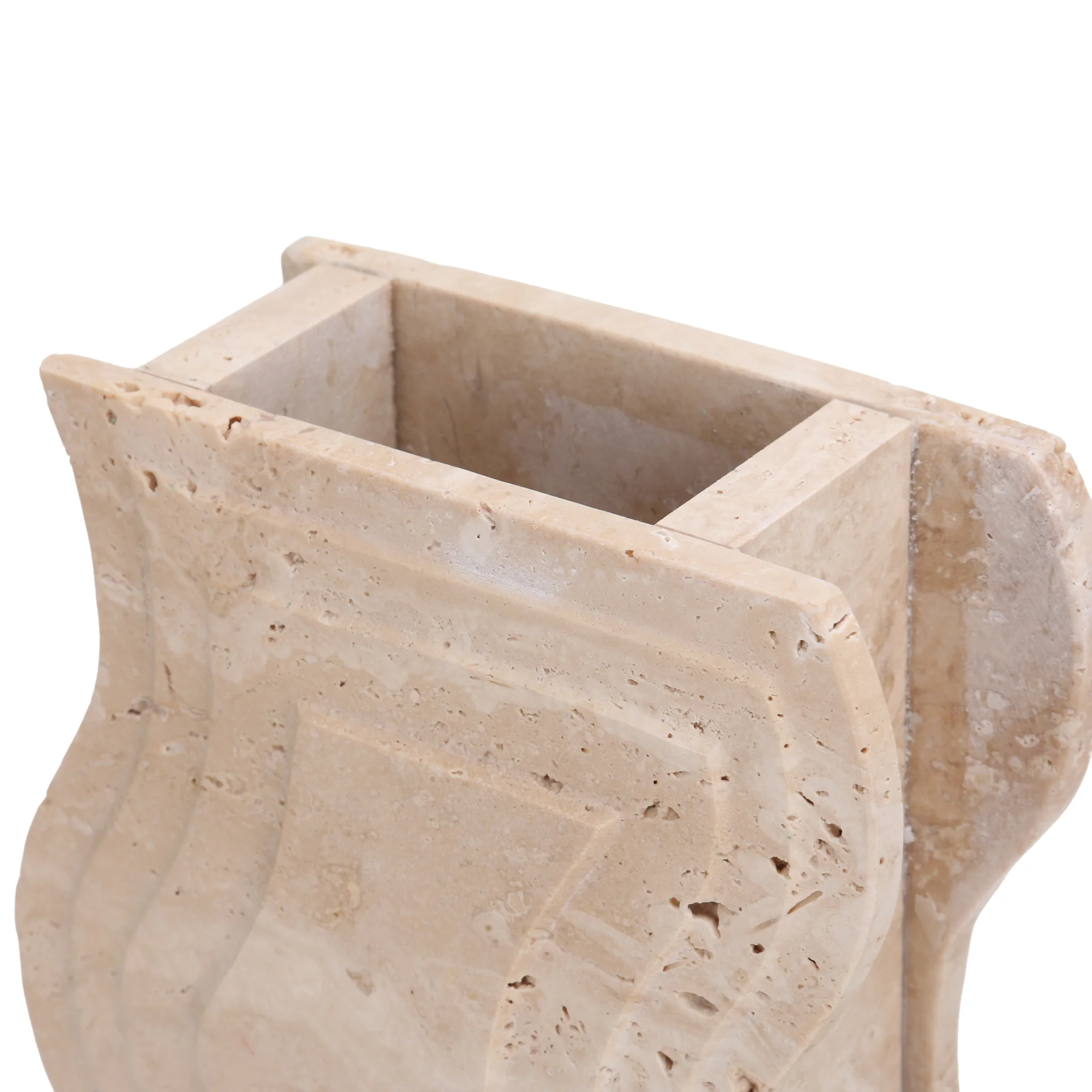 CAC10694-KM Curve Marble Base - Beige - Image 7