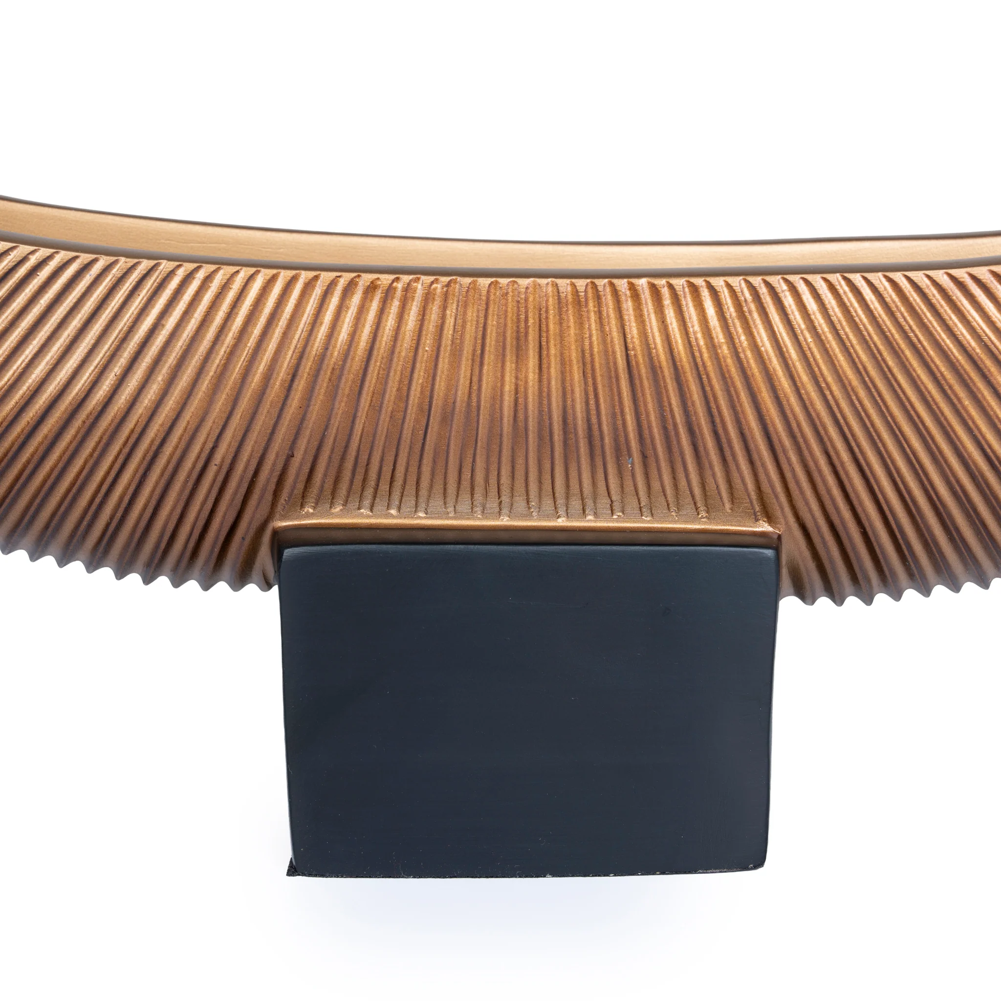 CAC10699-KM Decorative Boat Vase - Brown - Image 5