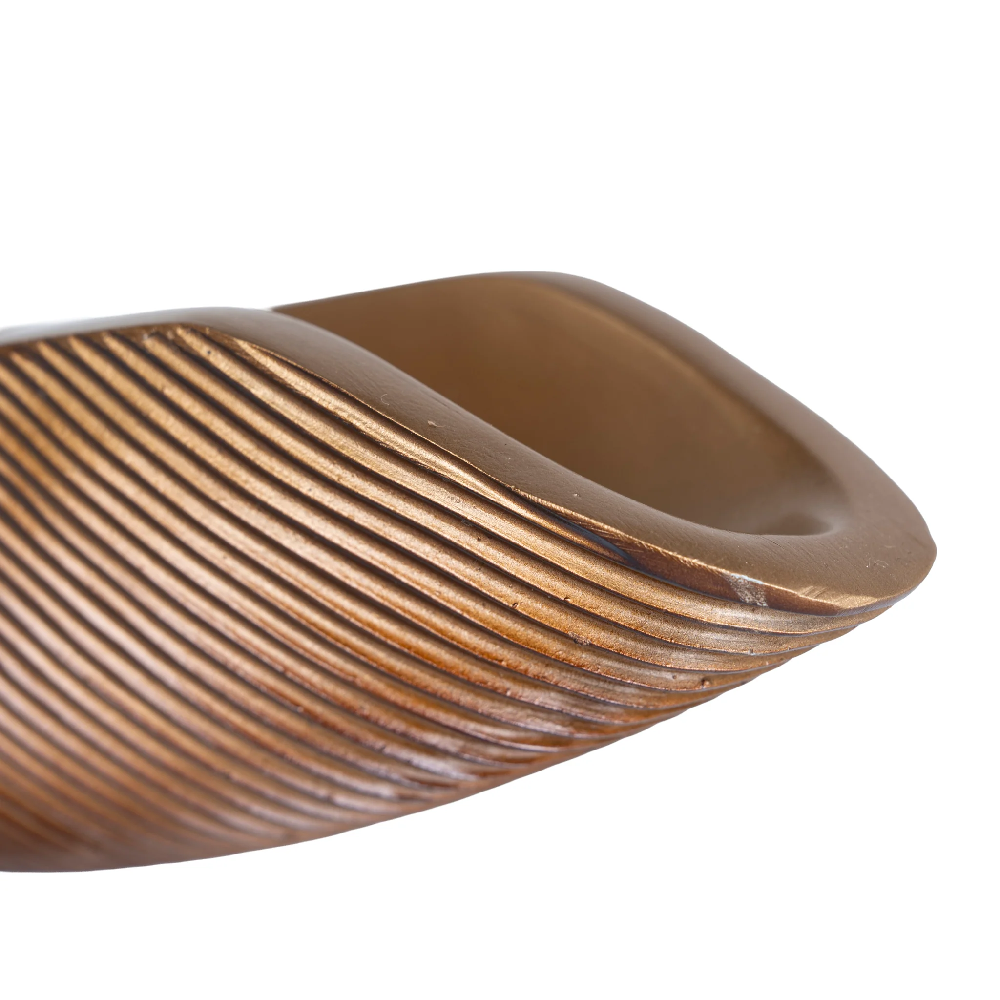 CAC10699-KM Decorative Boat Vase - Brown - Image 7