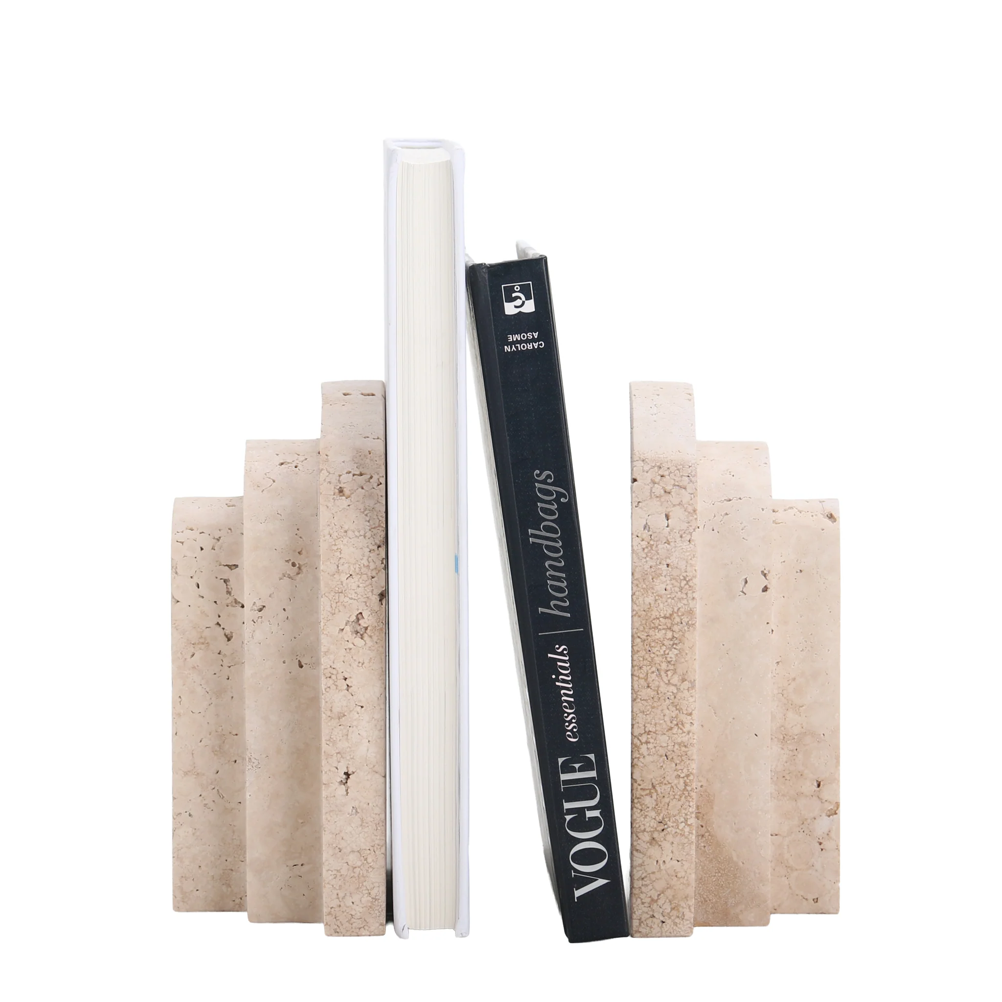 CAC10700-KM Stone Bookends - Beige - Image 10