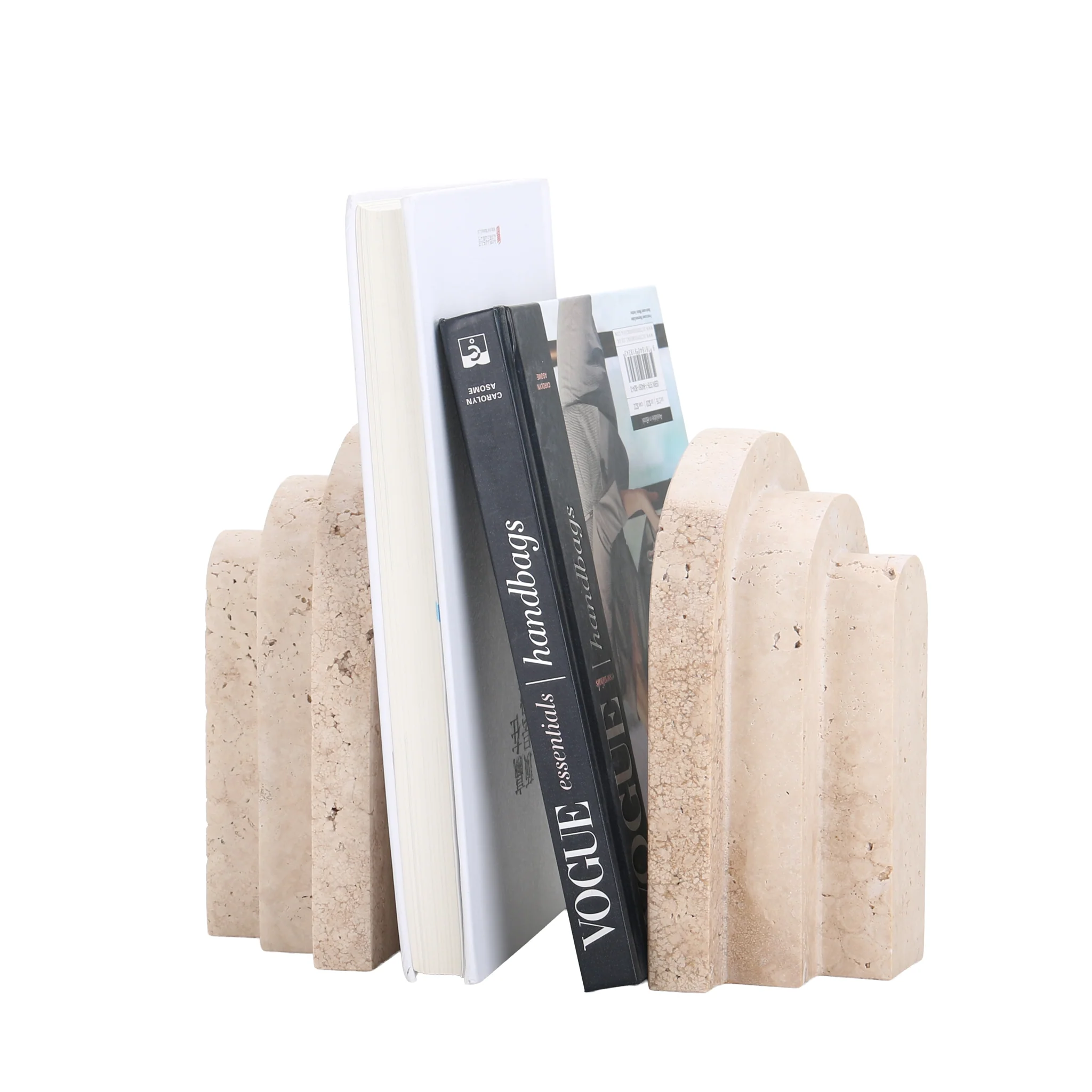 CAC10700-KM Stone Bookends - Beige - Image 11