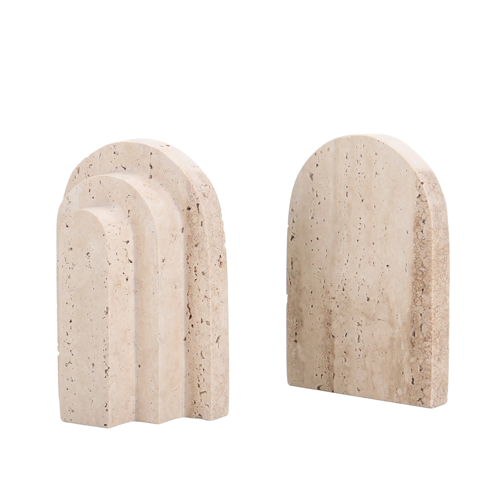 CAC10700-KM Stone Bookends - Beige - Image 2