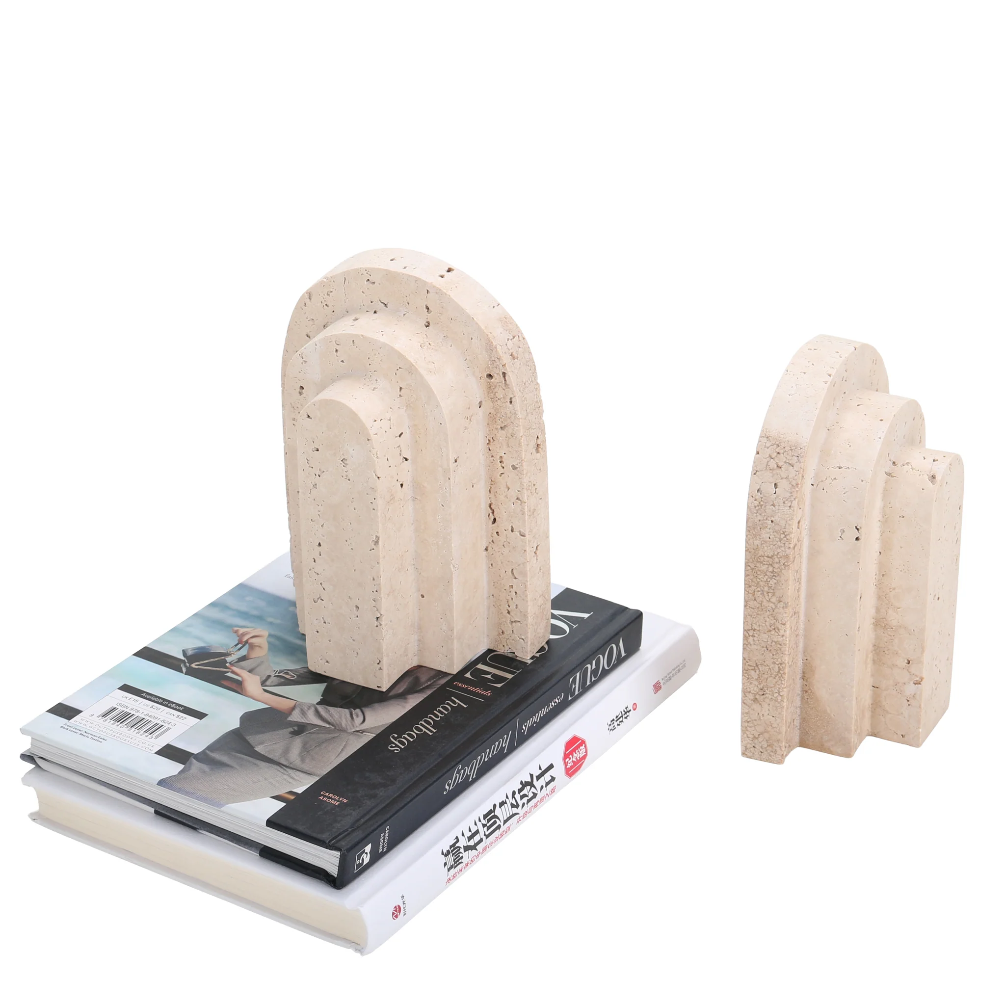 CAC10700-KM Stone Bookends - Beige - Image 7