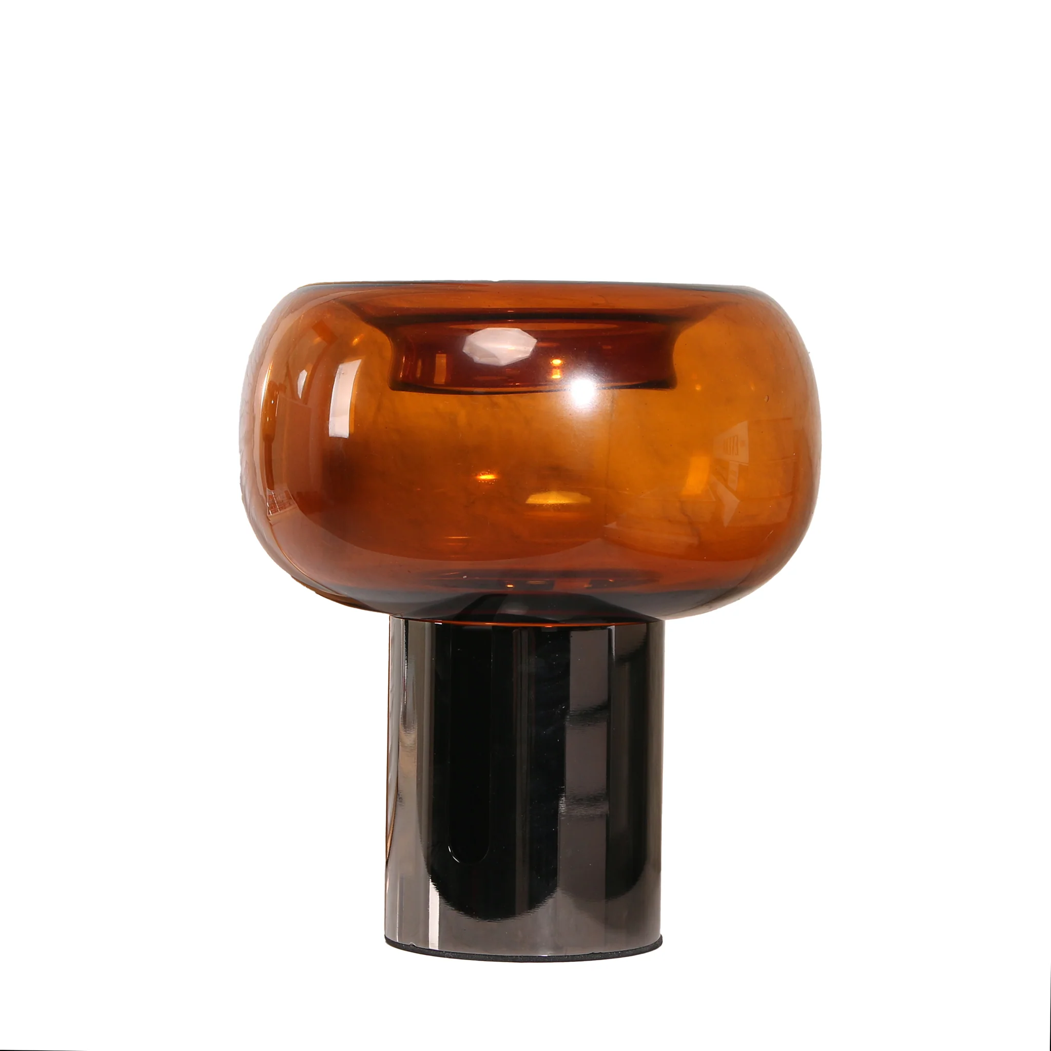 CAC10701-KM Amber Large Glass Vase - Brown - Image 4