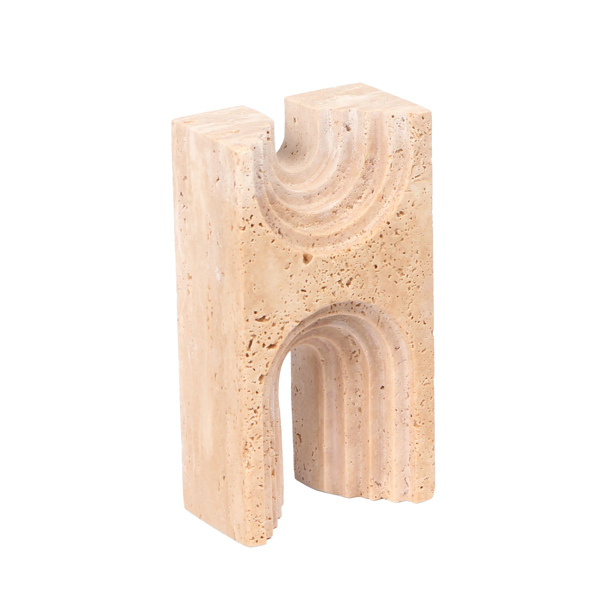 CAC10706-KM Carved Marble Sculpture - Beige - Image 2
