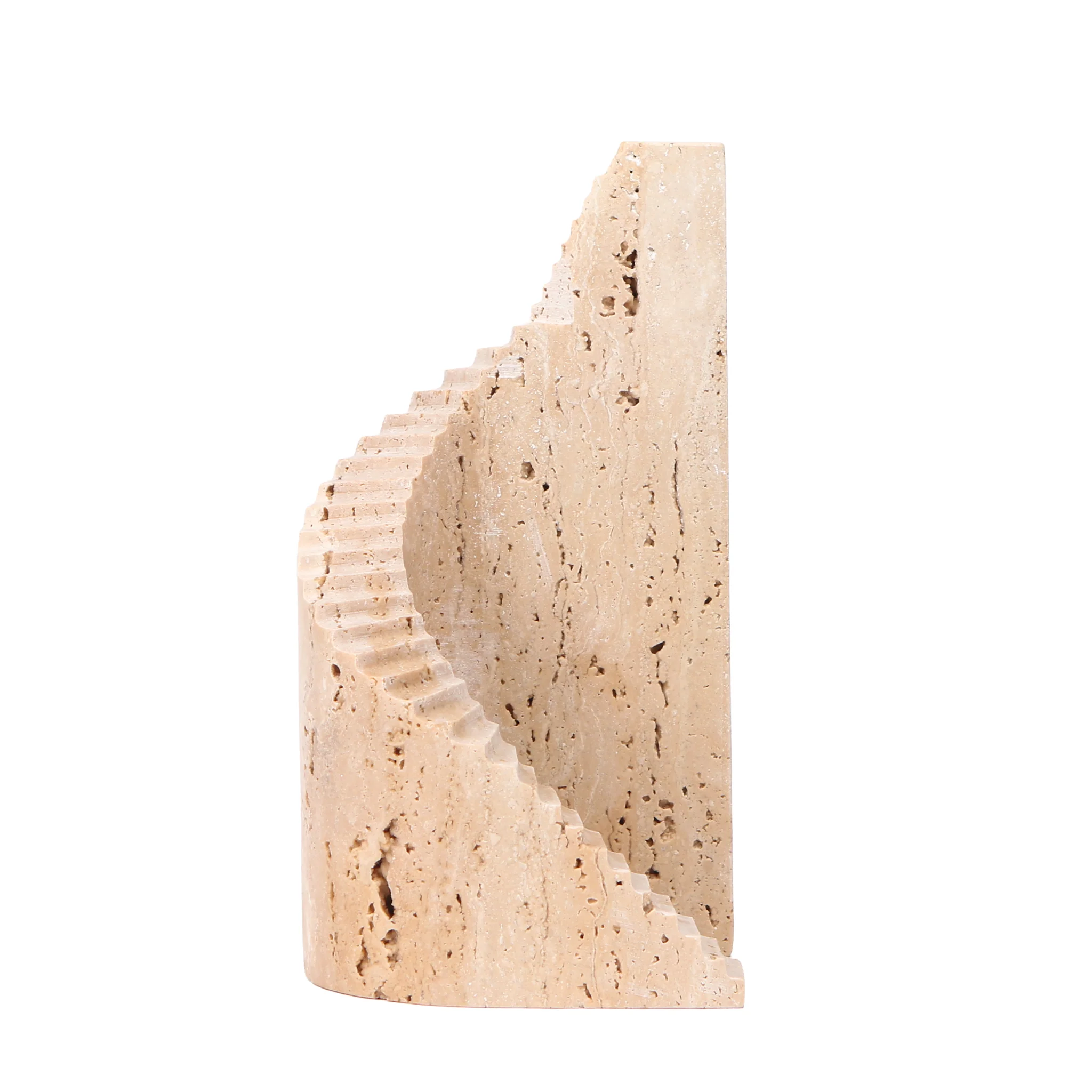 CAC10707-KM Step Marble Sculpture - Beige - Image 3