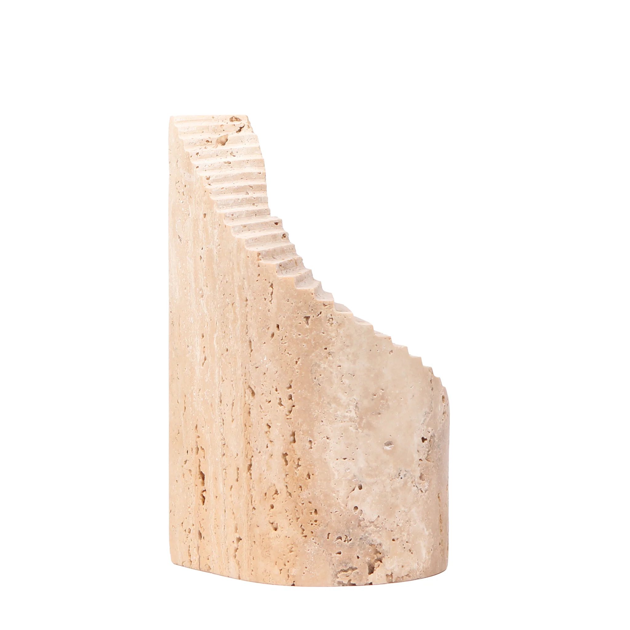 CAC10707-KM Step Marble Sculpture - Beige - Image 4