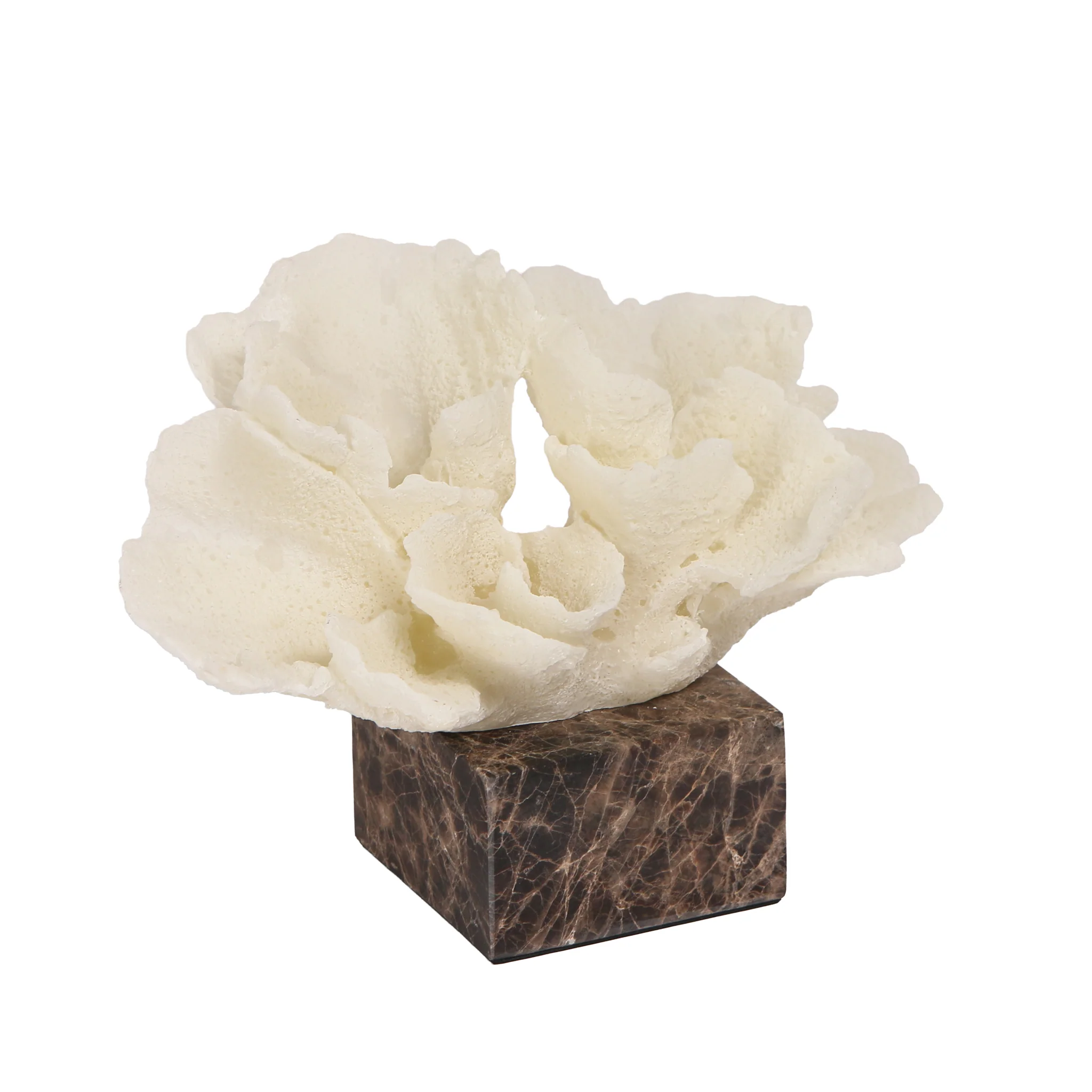 CAC10709-KM Coral Marble Sculpture - Beige - Image 4