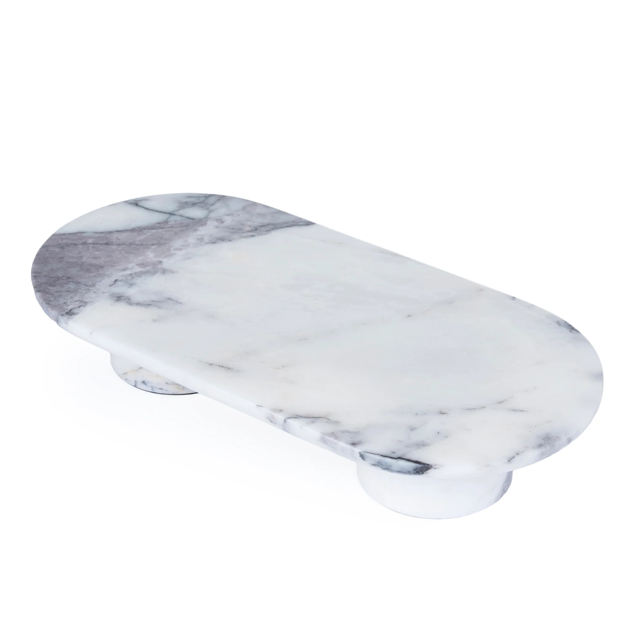 CAC10710-KM Natural Marble Tray - White - Image 3