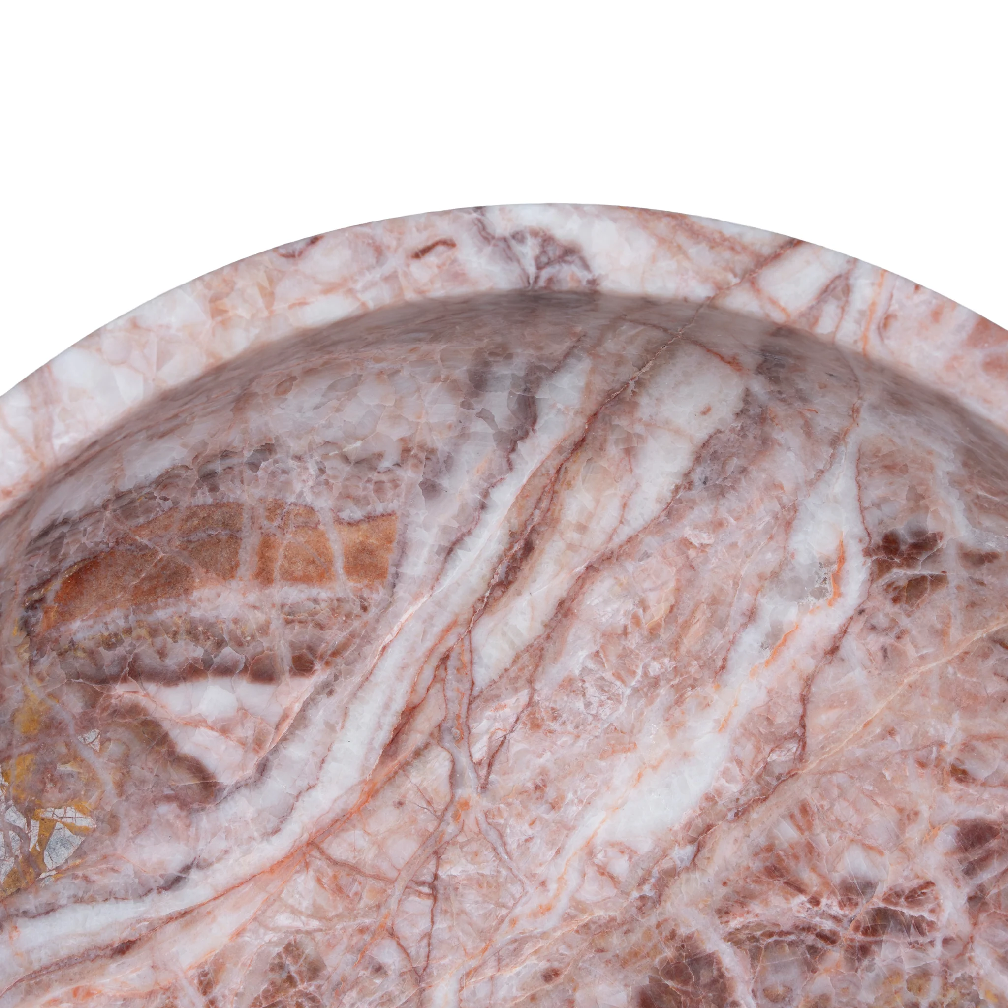 CAC10714-KM Round Marble Tray - Multicolor - Image 6