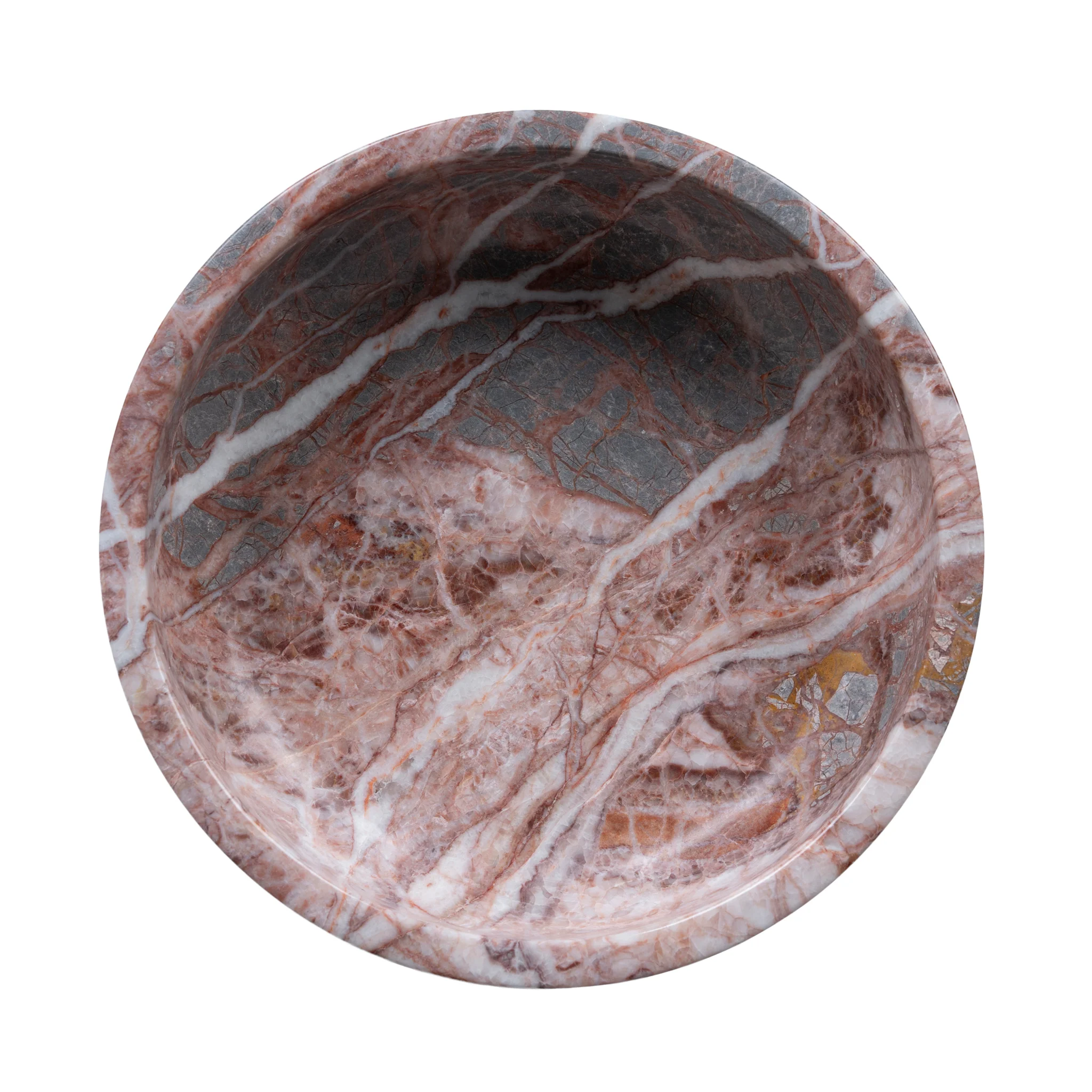CAC10714-KM Round Marble Tray - Multicolor - Image 7