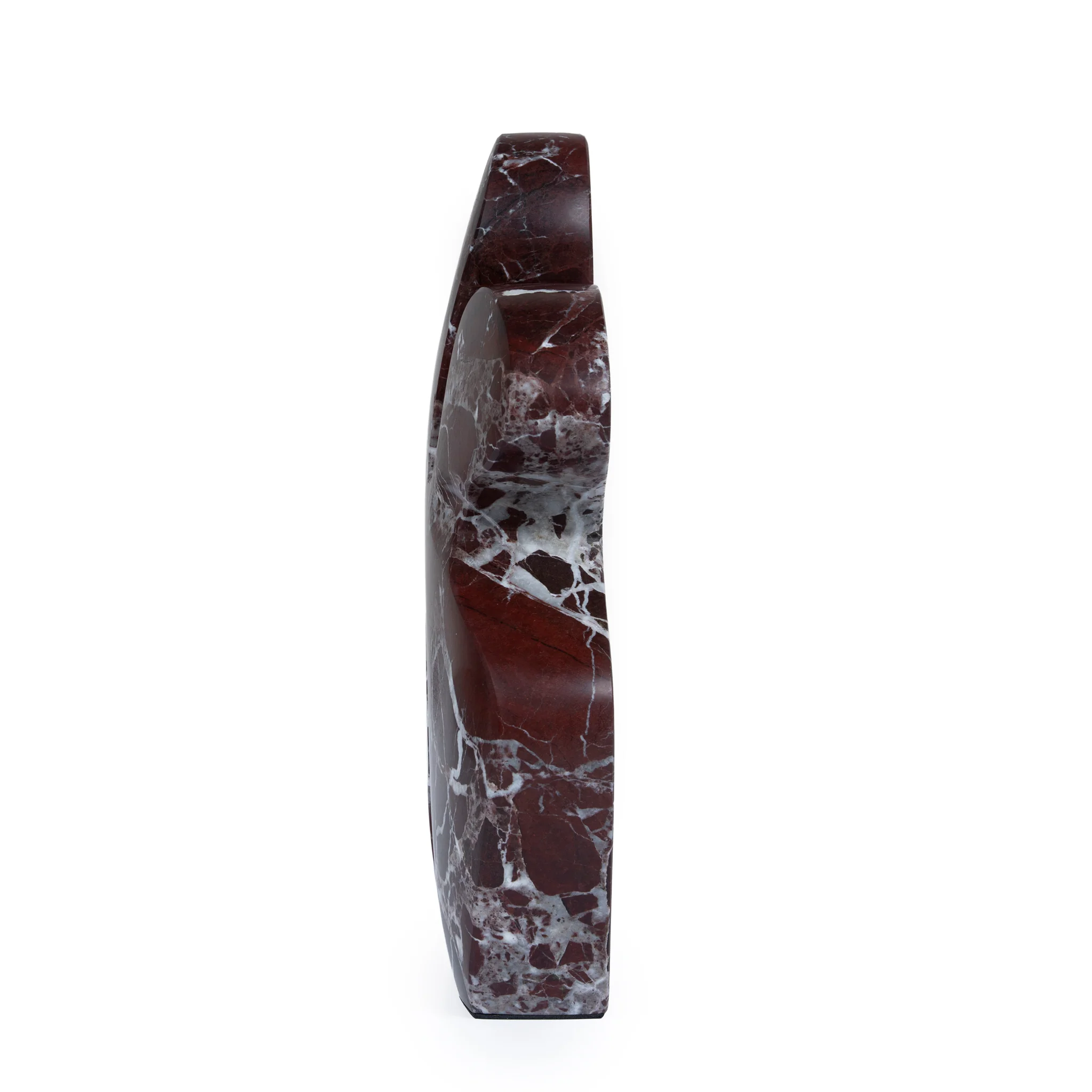 CAC10716-KM Carved Marble Accent Sculpture - Dark Red Ochre - Image 3