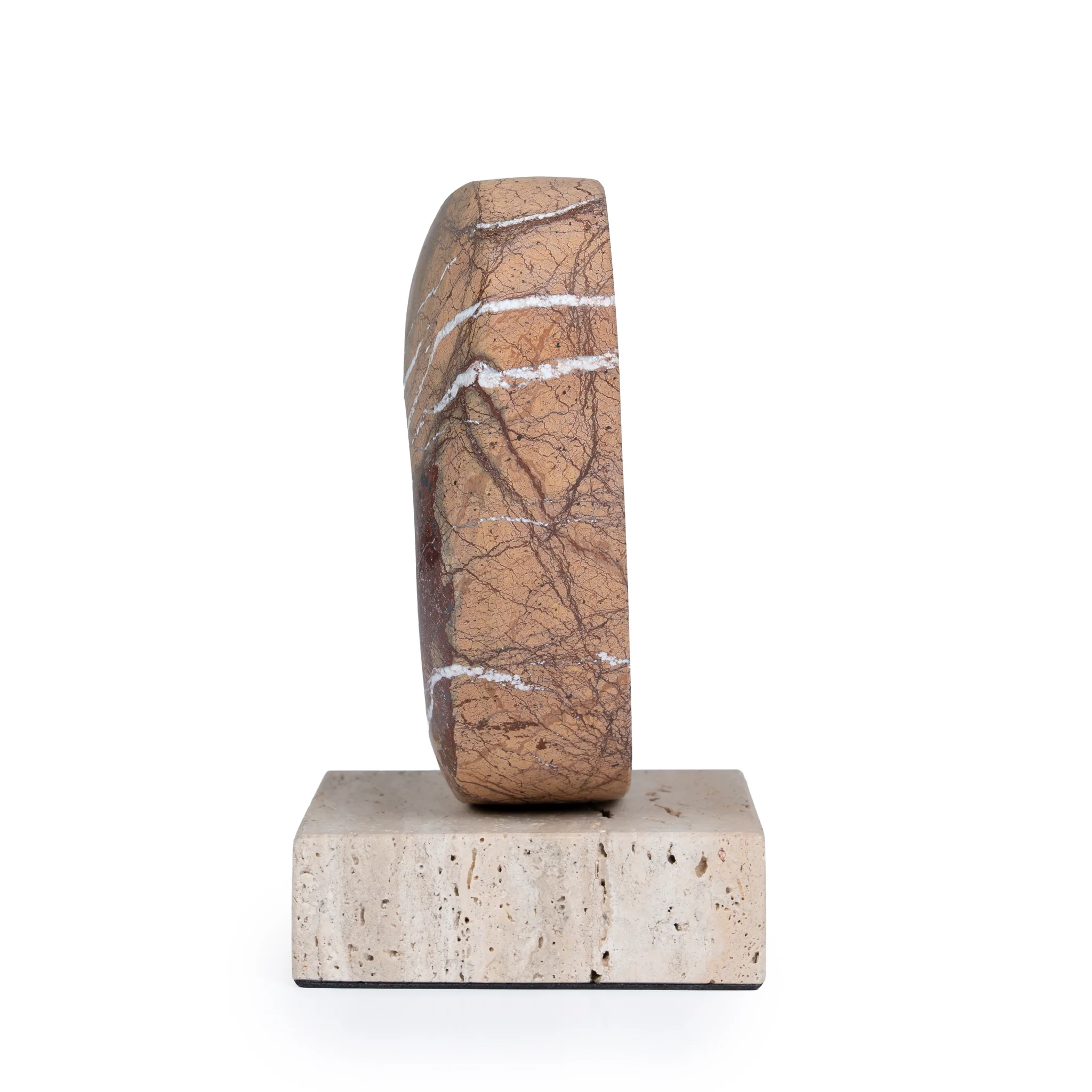 CAC10717-KM Halo Marble Sculpture - Coffee - Image 3
