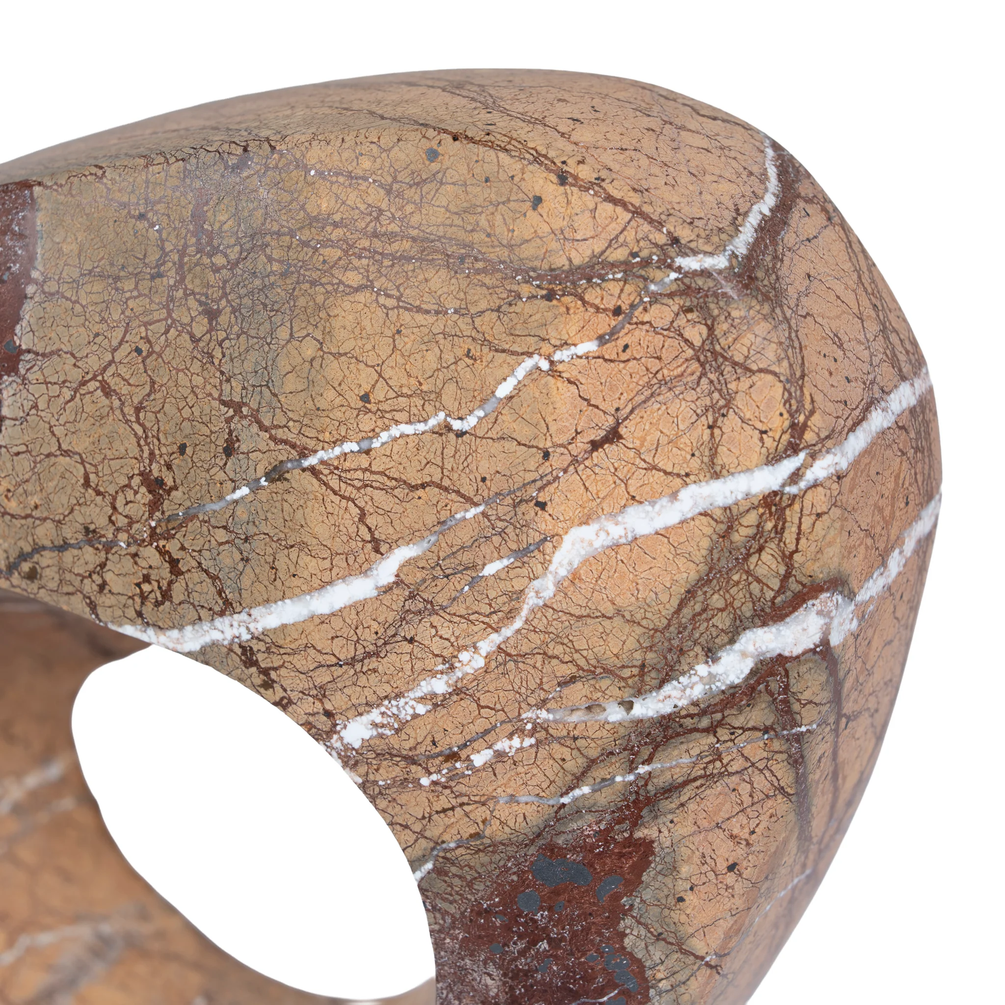 CAC10717-KM Halo Marble Sculpture - Coffee - Image 4