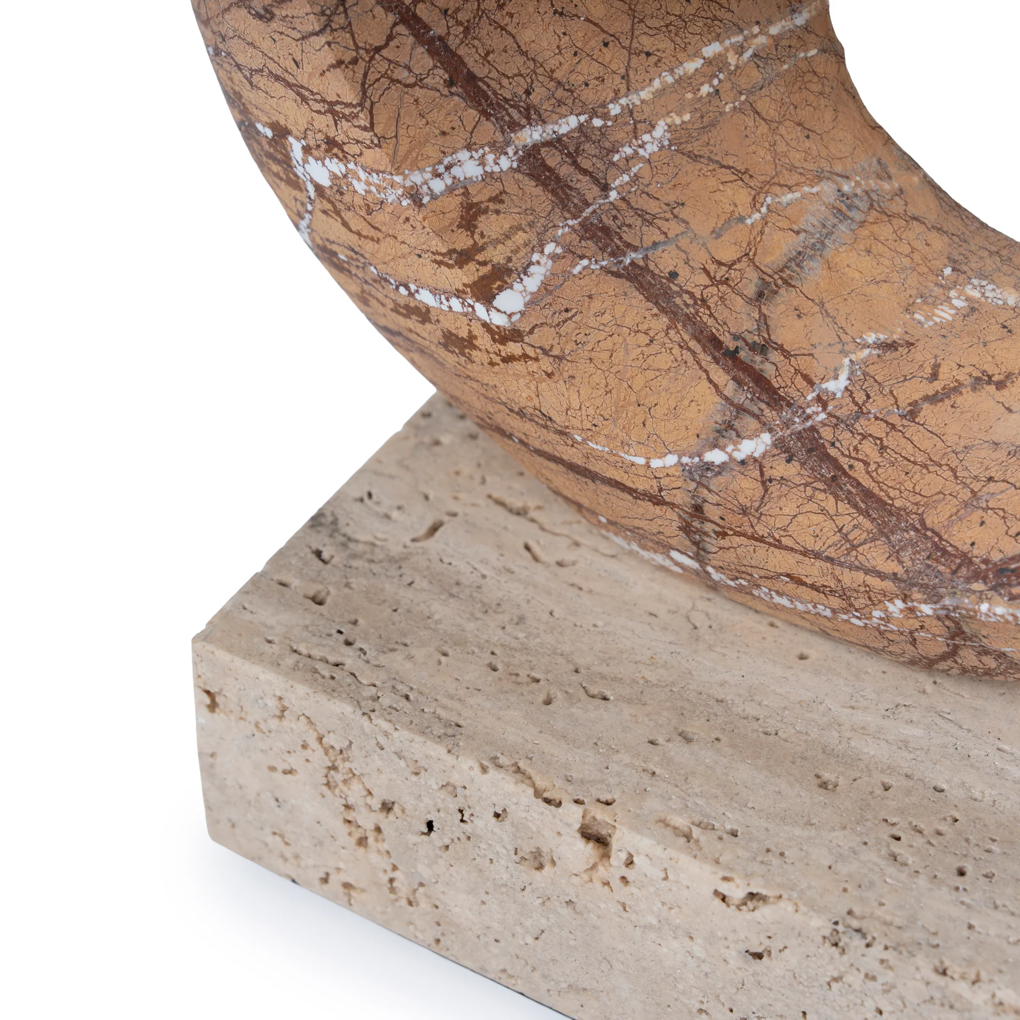 CAC10717-KM Halo Marble Sculpture - Coffee - Image 5