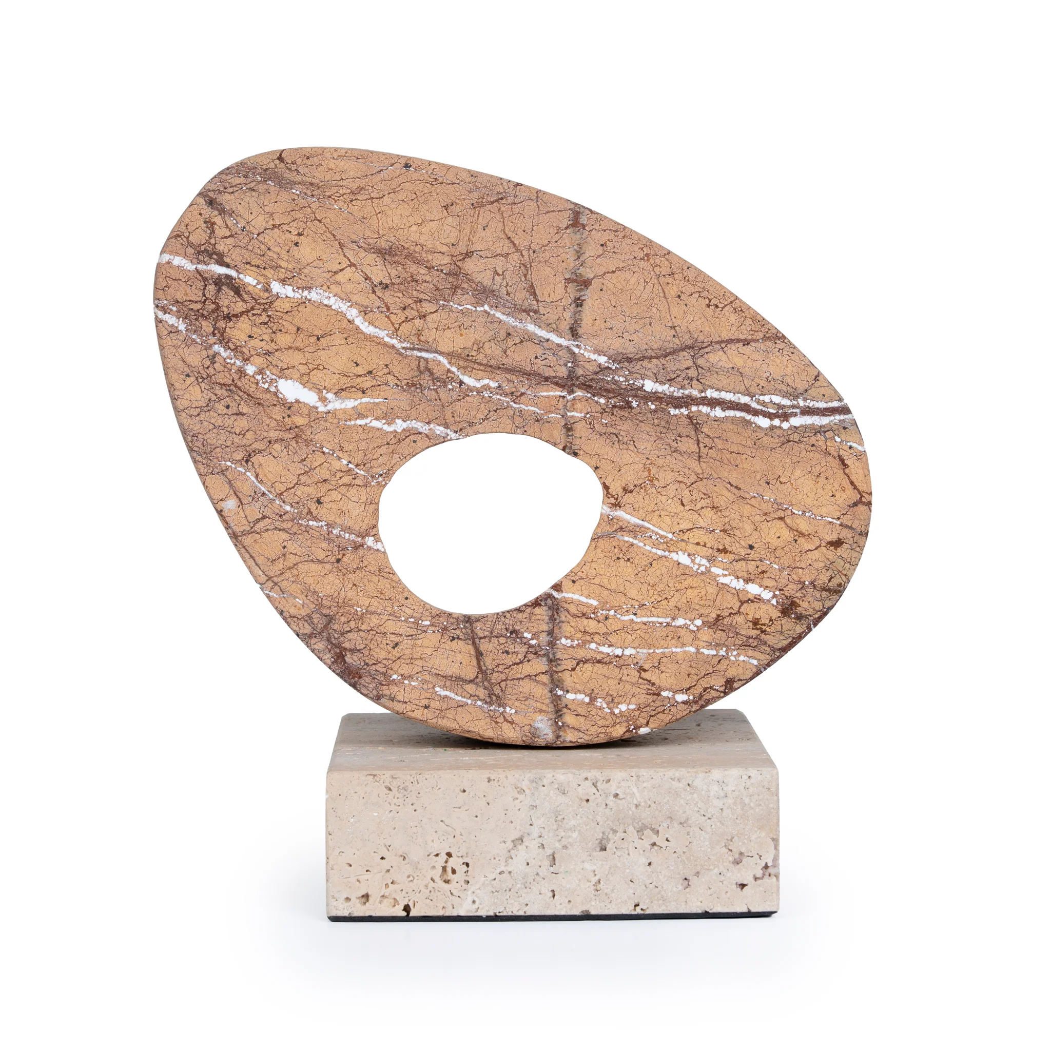 CAC10717-KM Halo Marble Sculpture - Coffee - Image 9