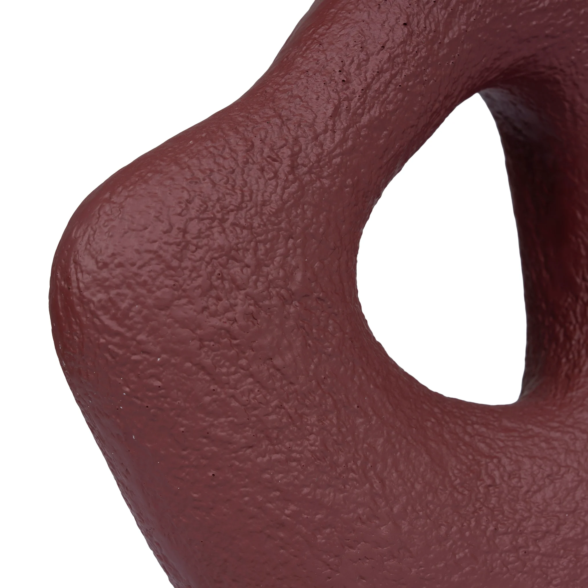 CAC10719-KM Organic Shape Marble Sculpture - Maroon - Image 5
