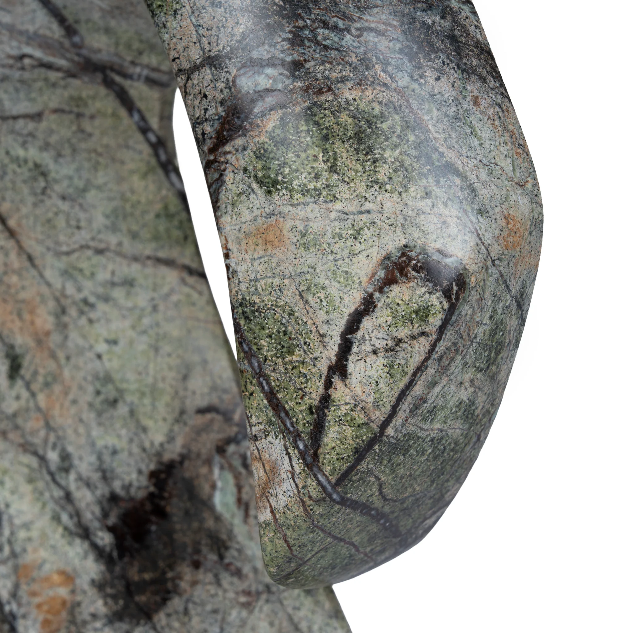 CAC10720-KM Sea Waves Marble Sculpture - Green - Image 4