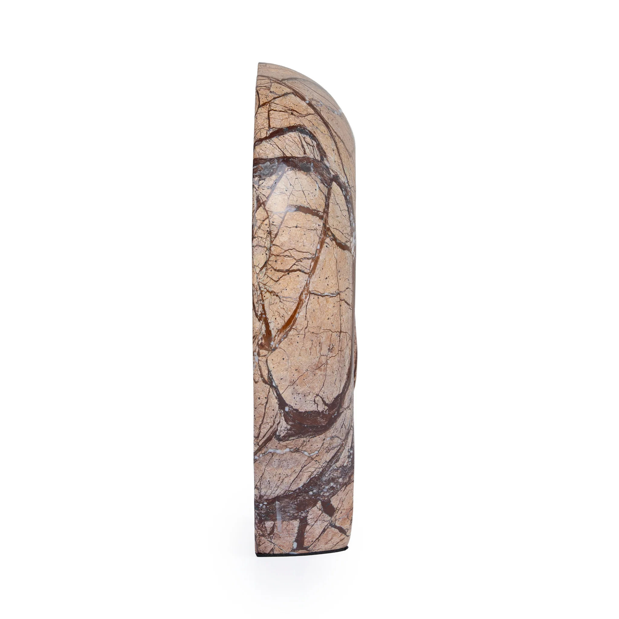 CAC10721-KM Sea Waves Marble Sculpture - Brown - Image 3