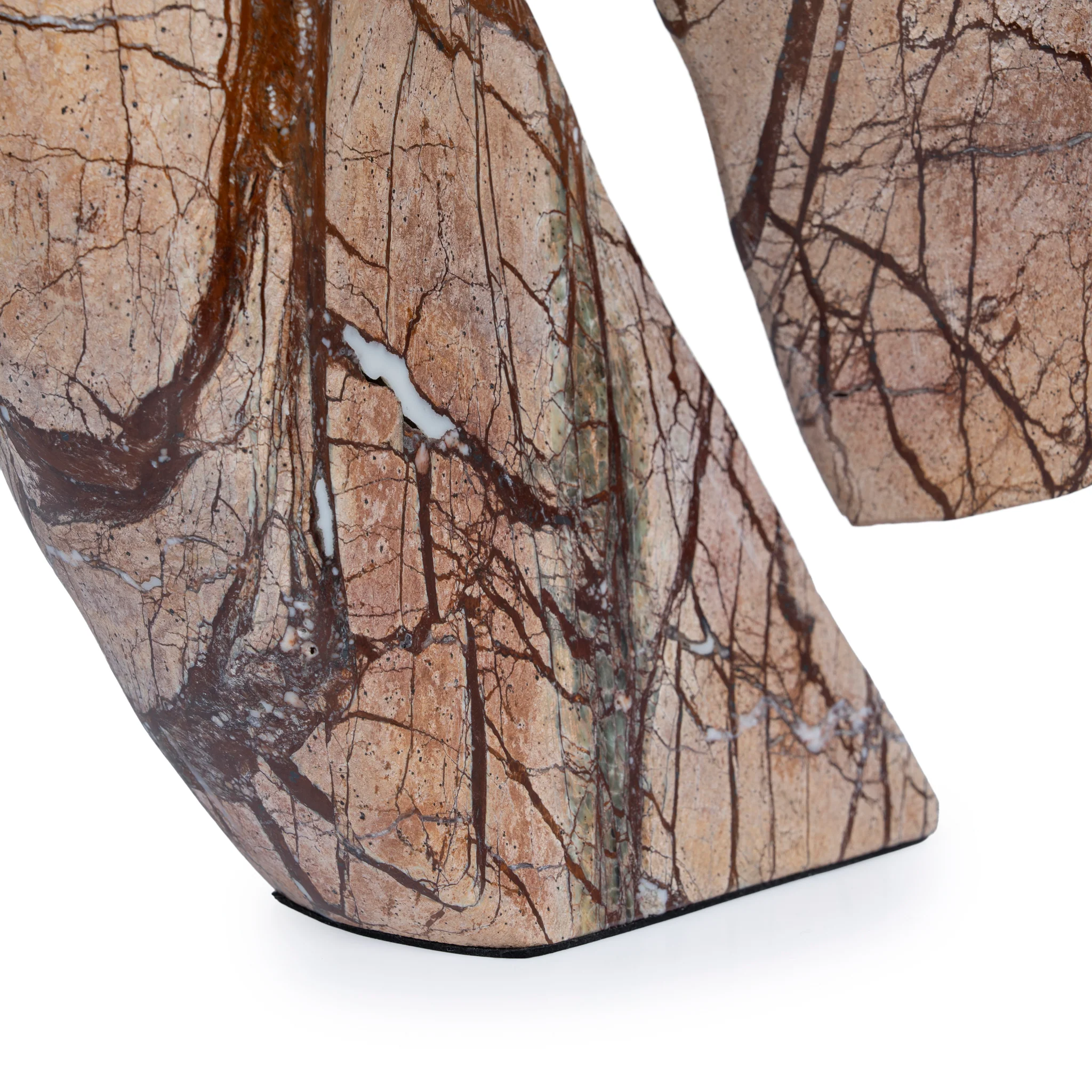 CAC10721-KM Sea Waves Marble Sculpture - Brown - Image 6