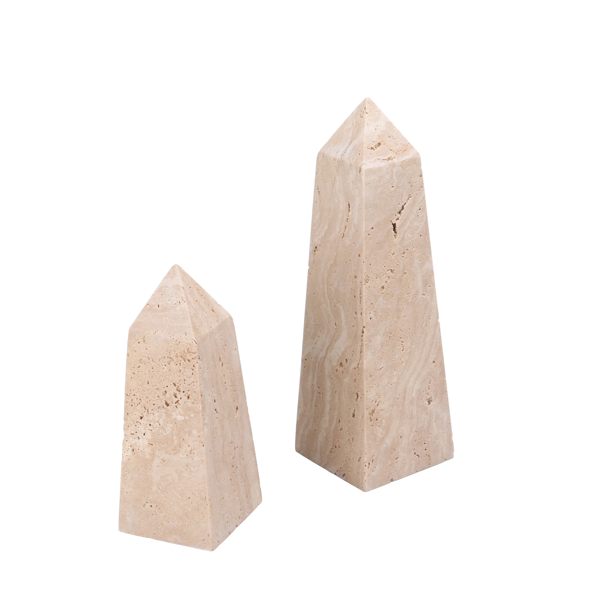 CAC10722-KM Obelisks Large Sculpture - Beige - Image 5