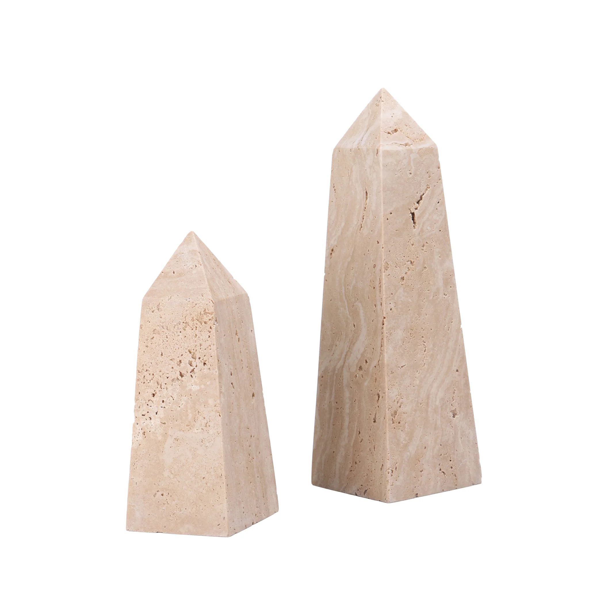 CAC10723-KM Obelisks Small Sculpture - Beige - Image 4
