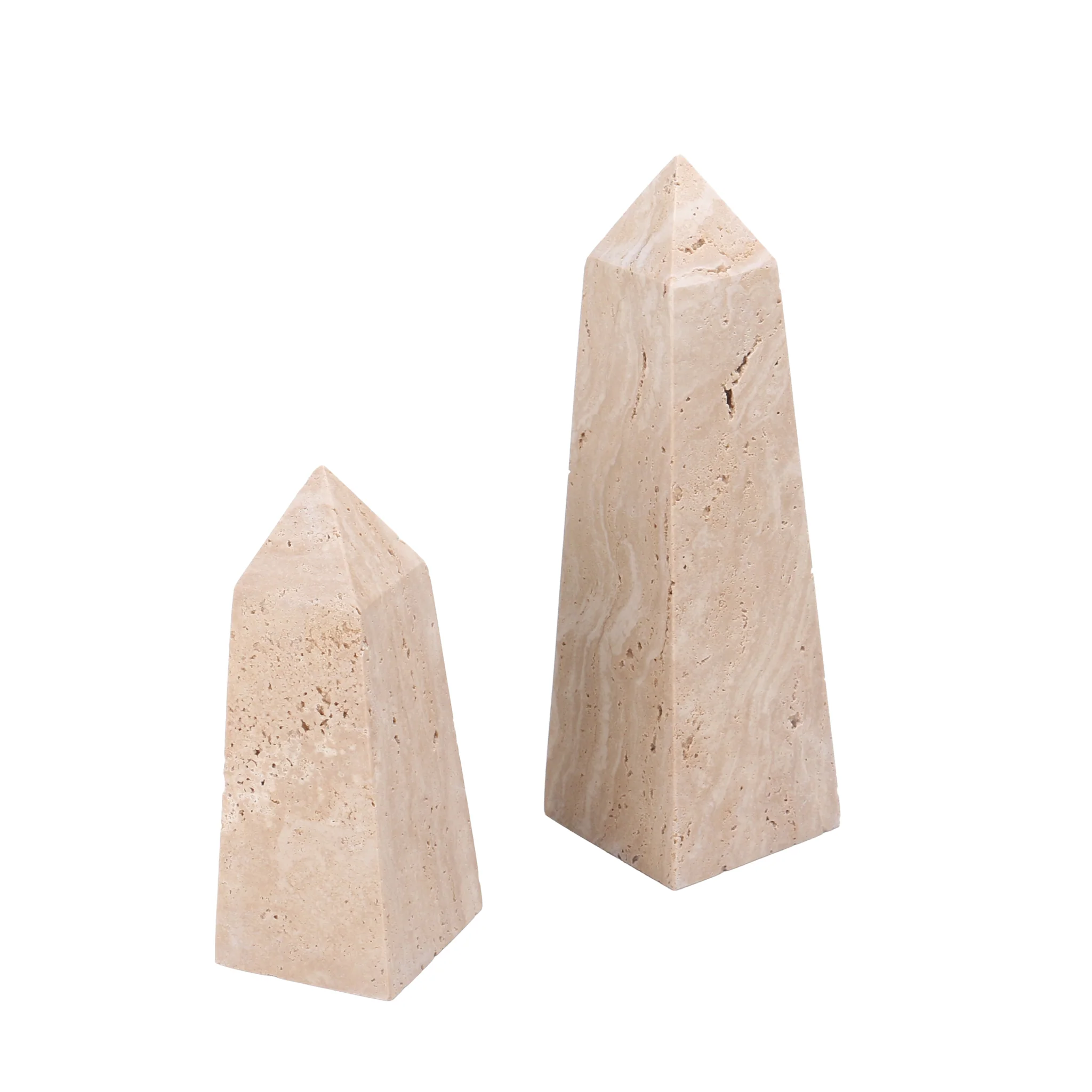 CAC10723-KM Obelisks Small Sculpture - Beige - Image 5
