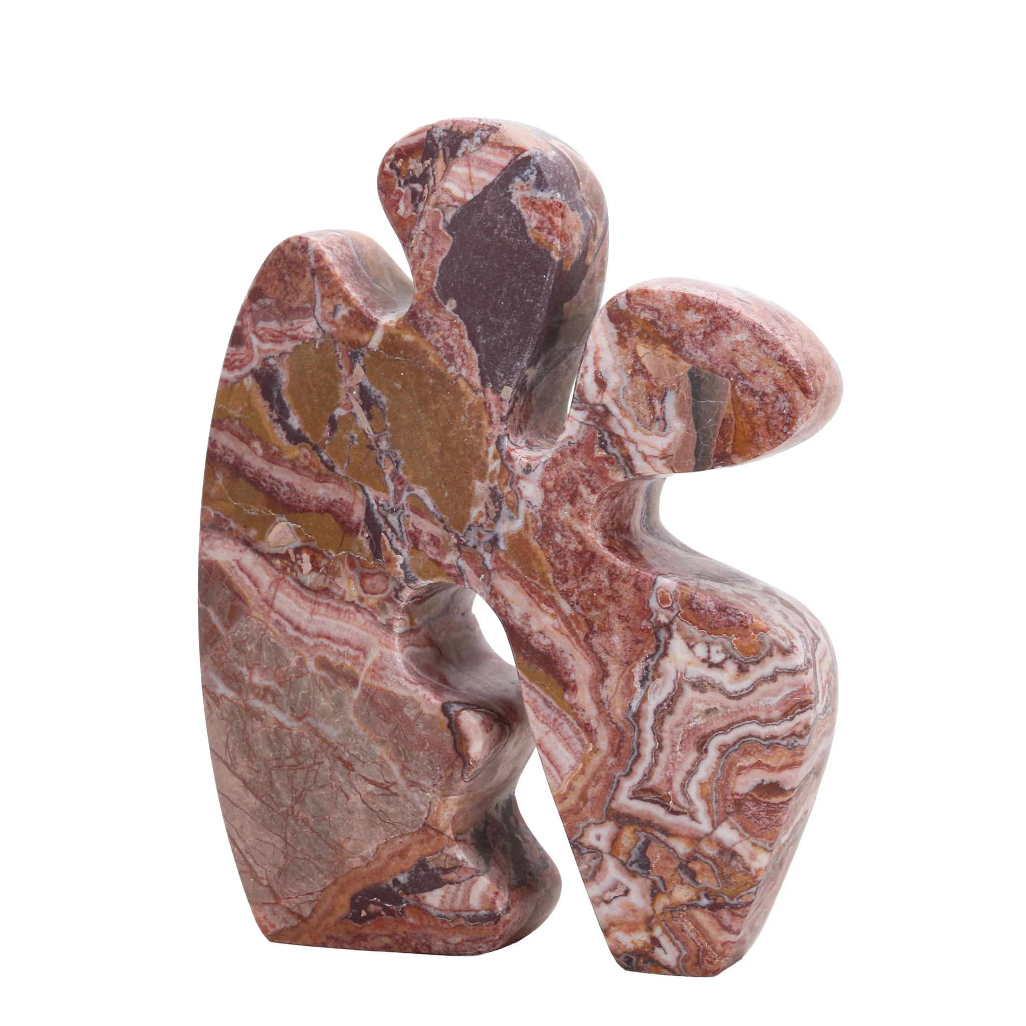 CAC10727-KM Carved Marble Accent Sculpture - Red Ochre - Image 3