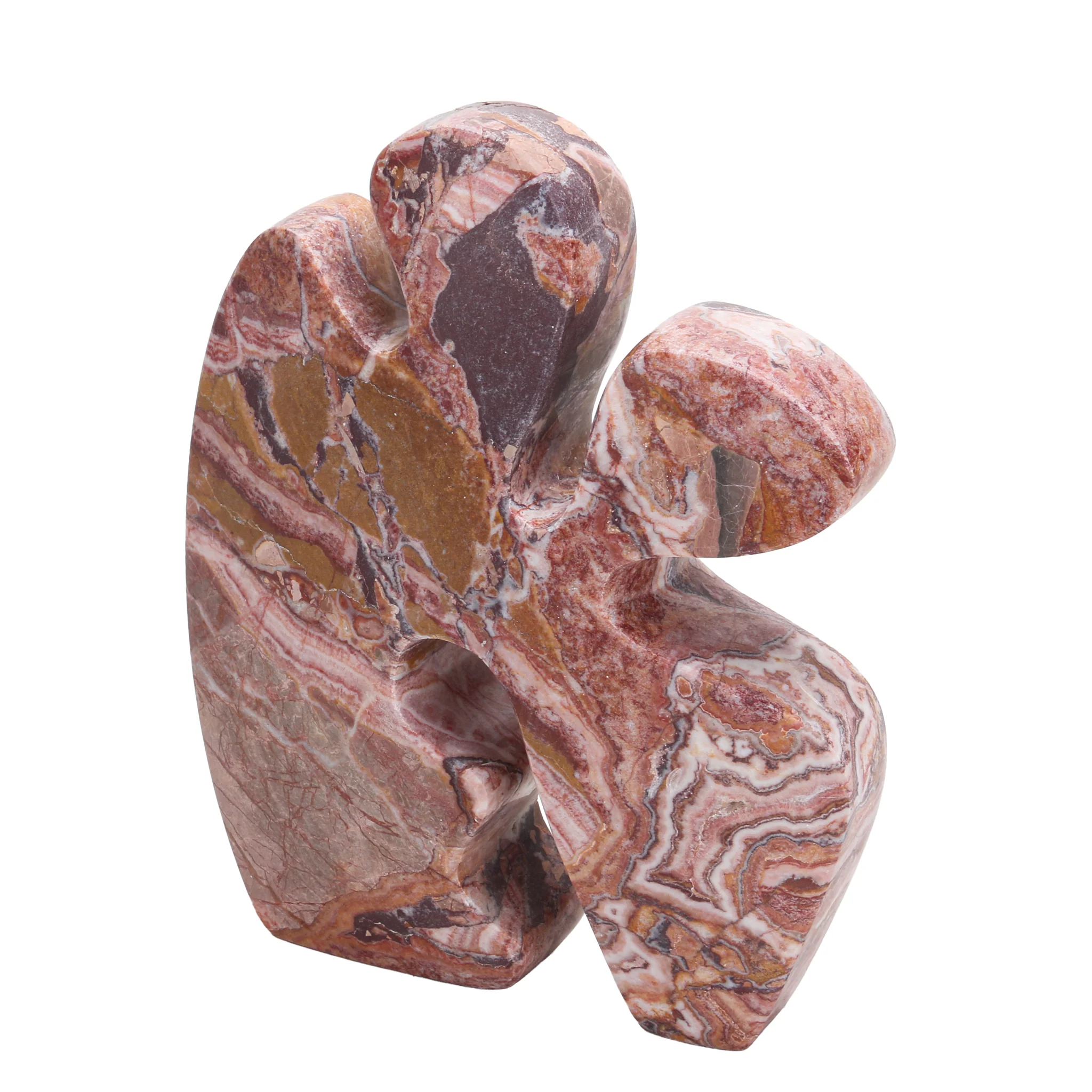 CAC10727-KM Carved Marble Accent Sculpture - Red Ochre - Image 4