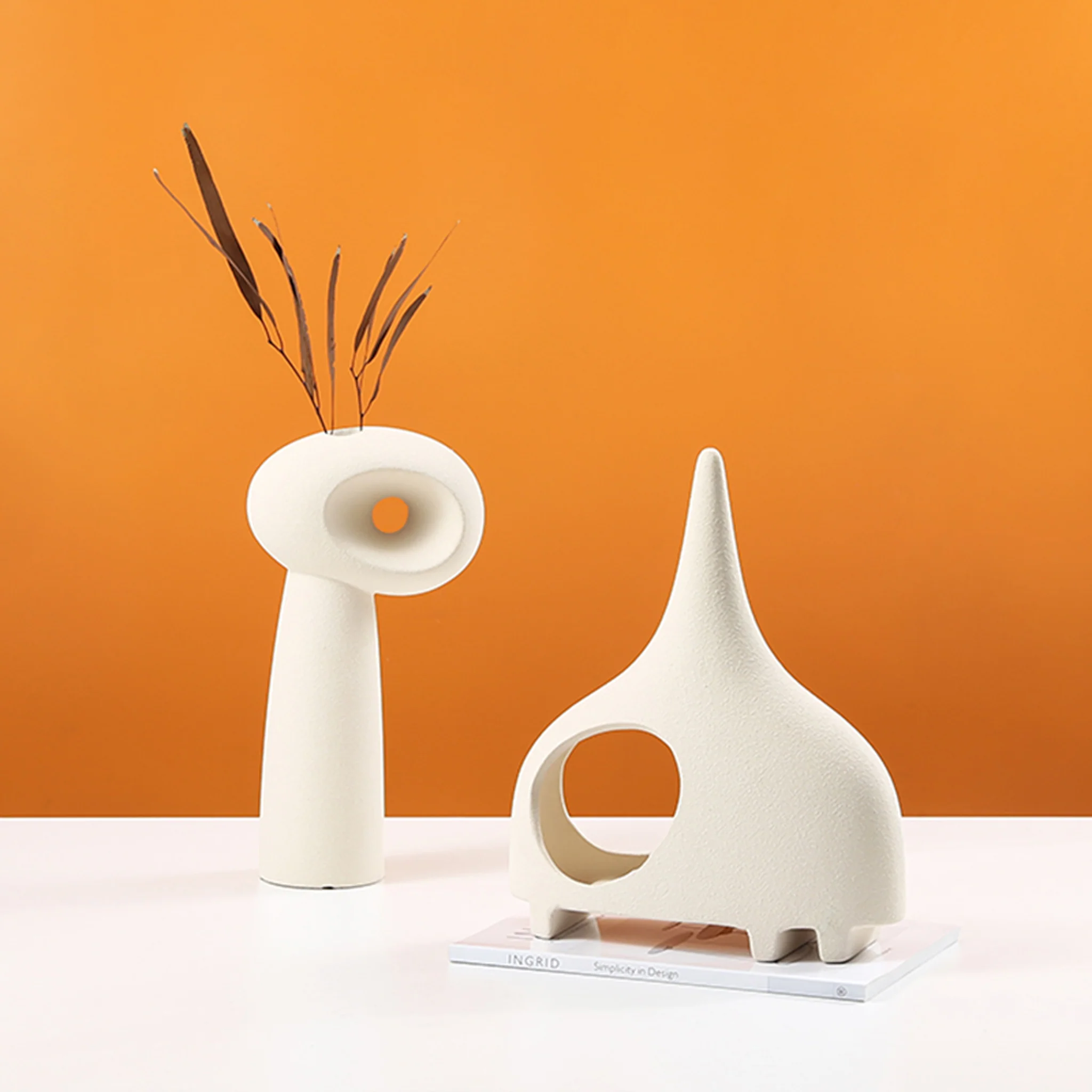 CAC10751-FC Single Eye Ceramic Sclupture - Image 4