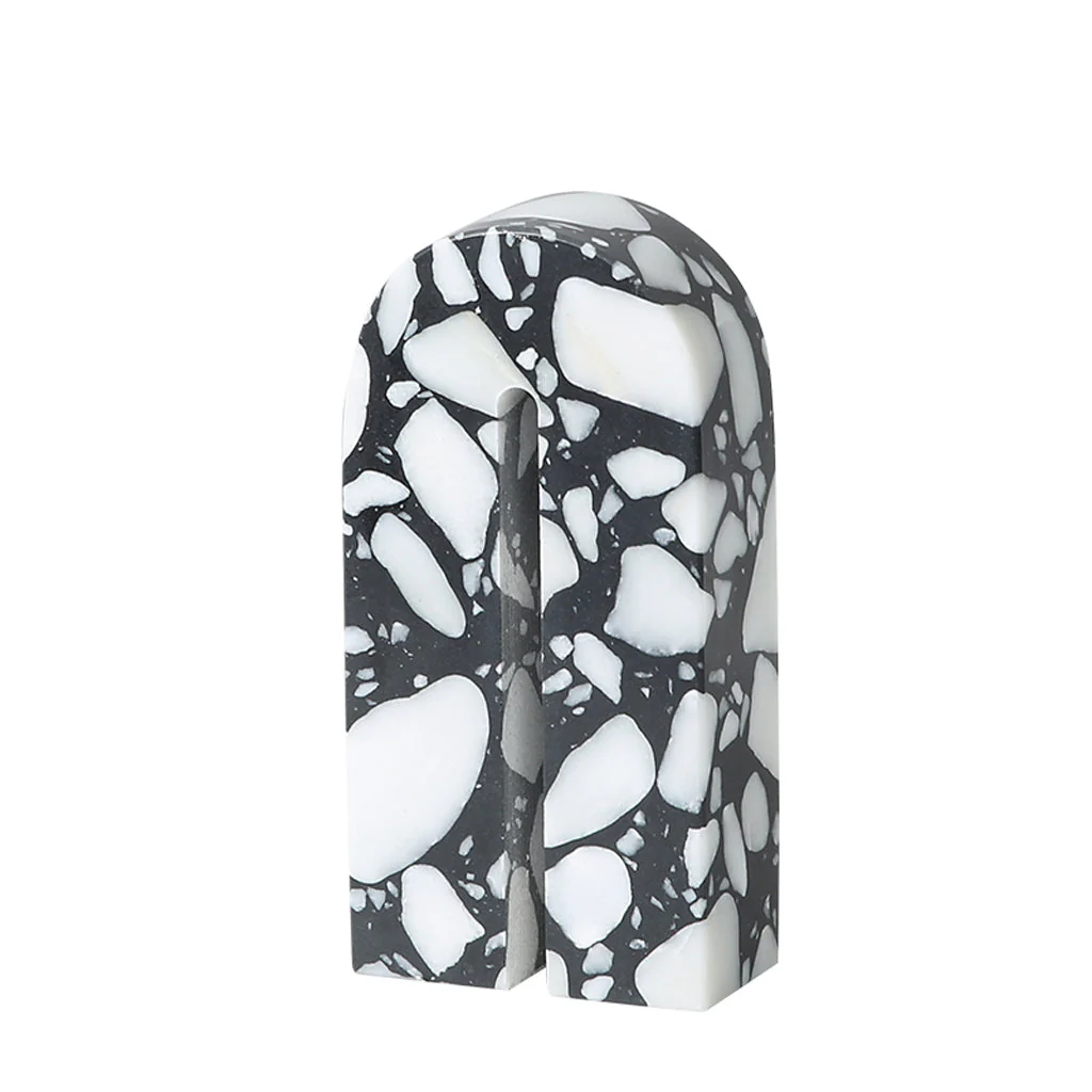 CAC10755-FC Arch Decorative Marble Sclupture A - Black & White