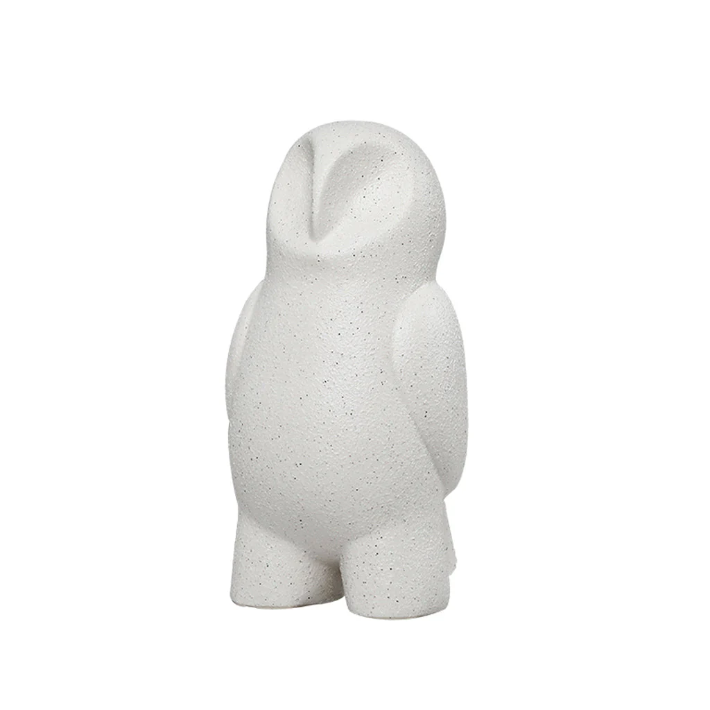 CAC10760-FC Ceramic Sand Owl - White
