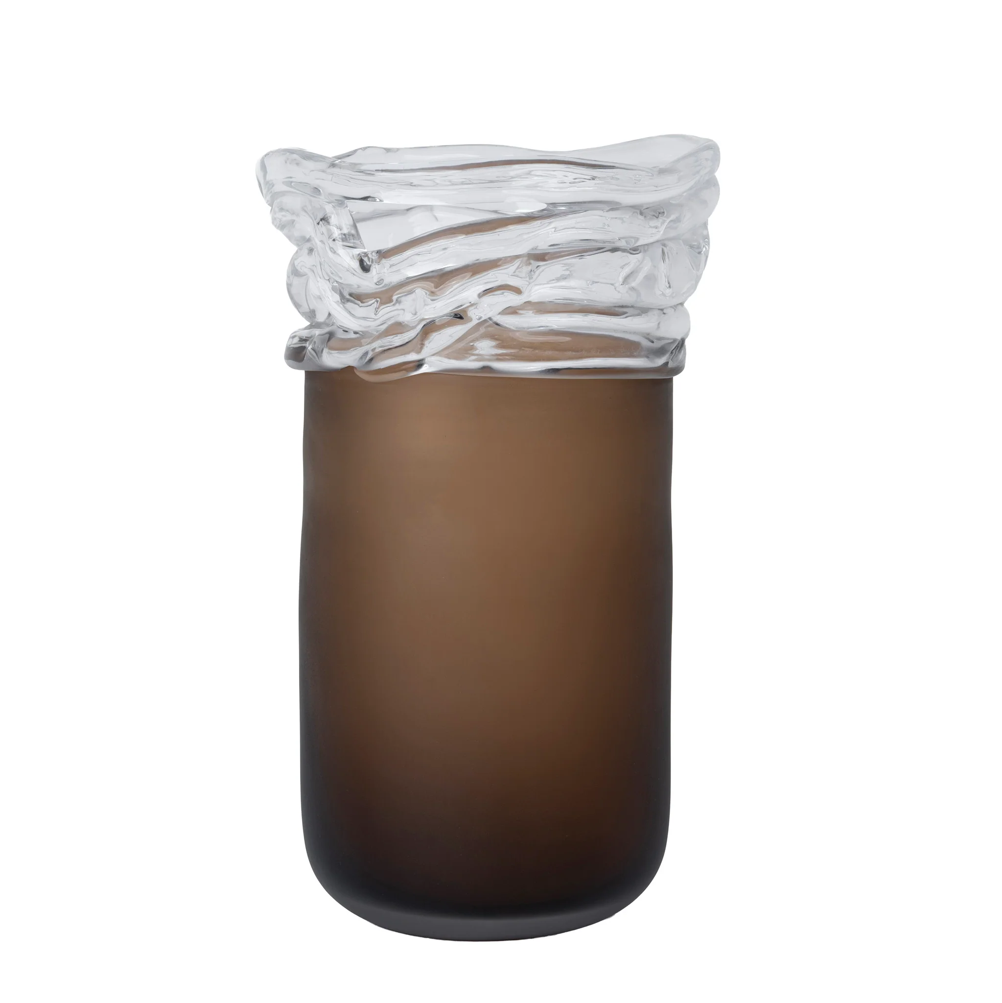 CAC12339-FC Wave Brown Bottom Vase - Image 2