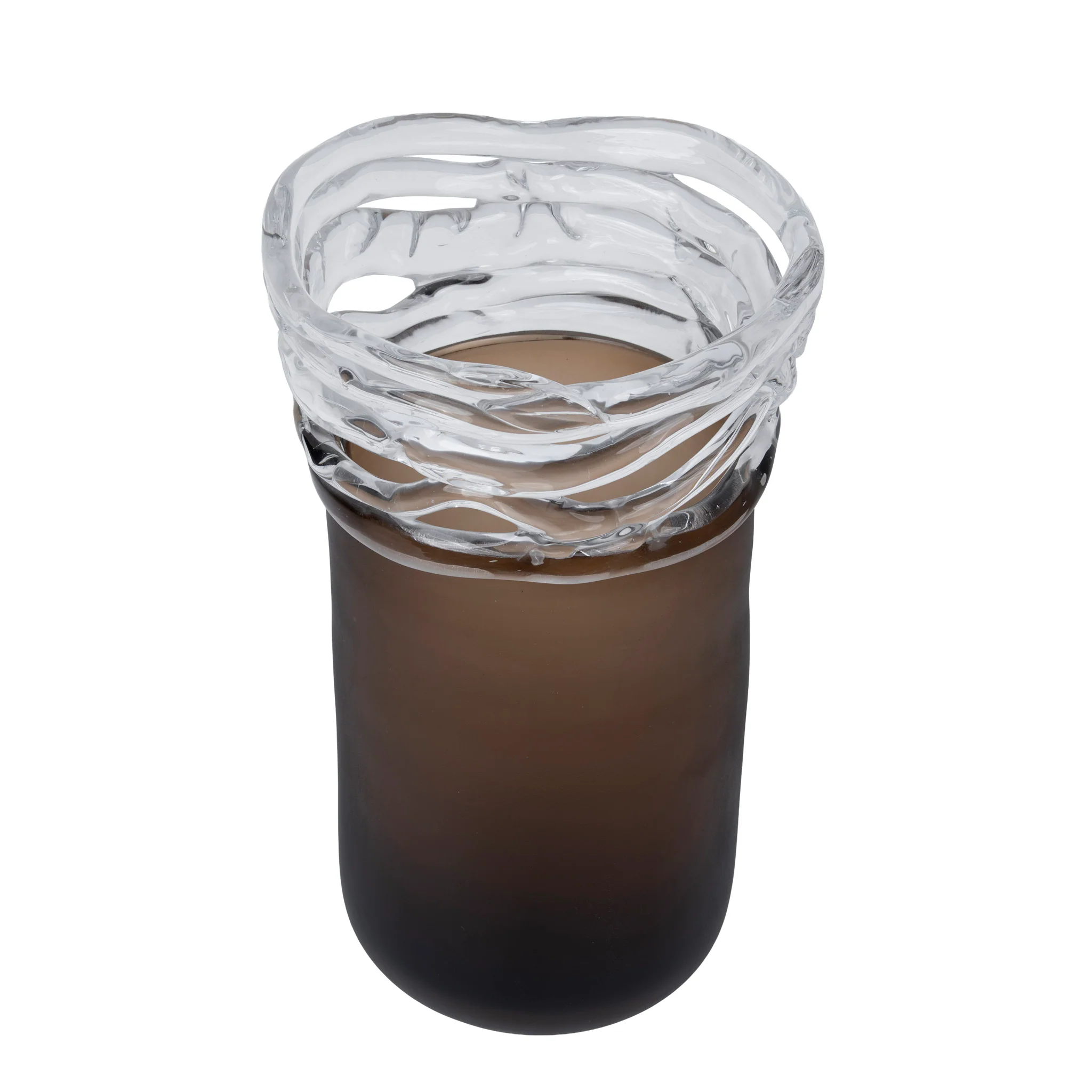 CAC12339-FC Wave Brown Bottom Vase - Image 3