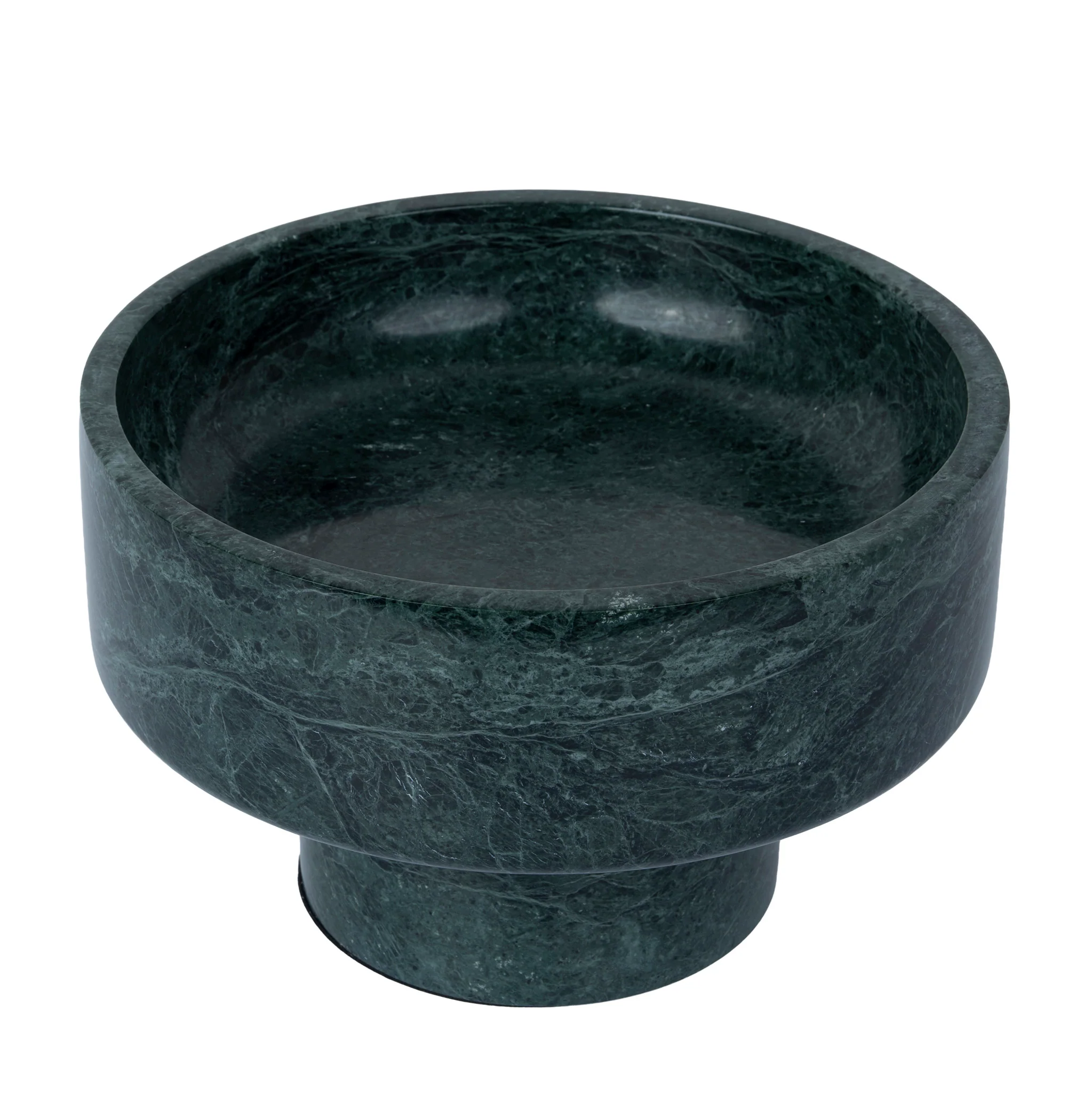 CAC12534-KM Round Marble Tray - Green - Image 2