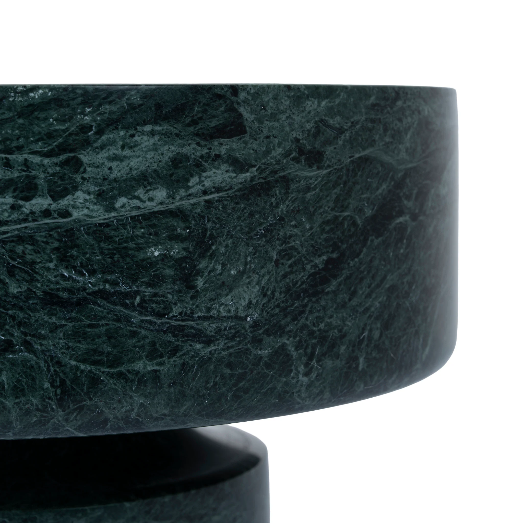 CAC12534-KM Round Marble Tray - Green - Image 4
