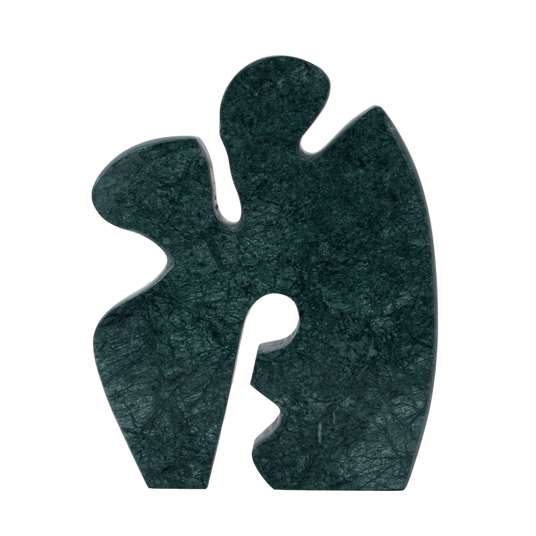 CAC12535-KM Carved Marble Accent Sculpture - Green - Image 4
