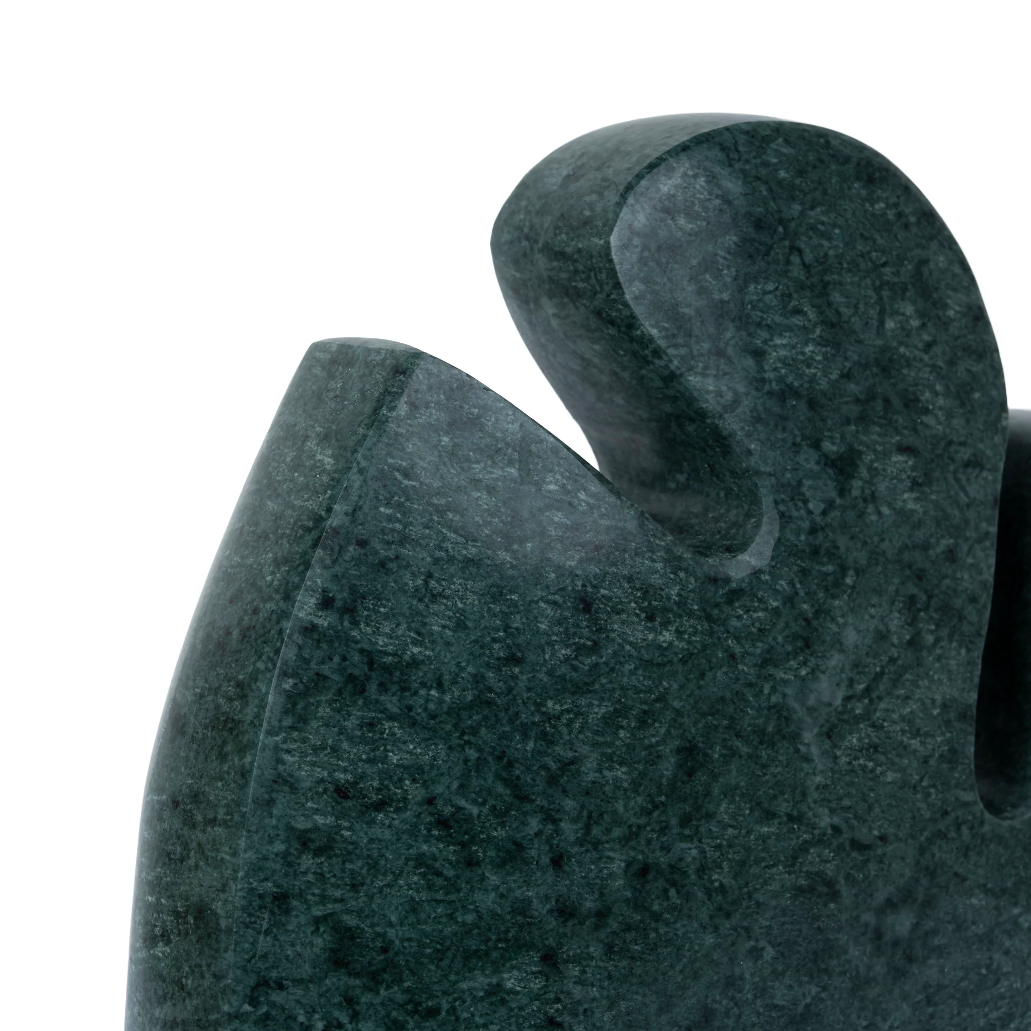 CAC12535-KM Carved Marble Accent Sculpture - Green - Image 6