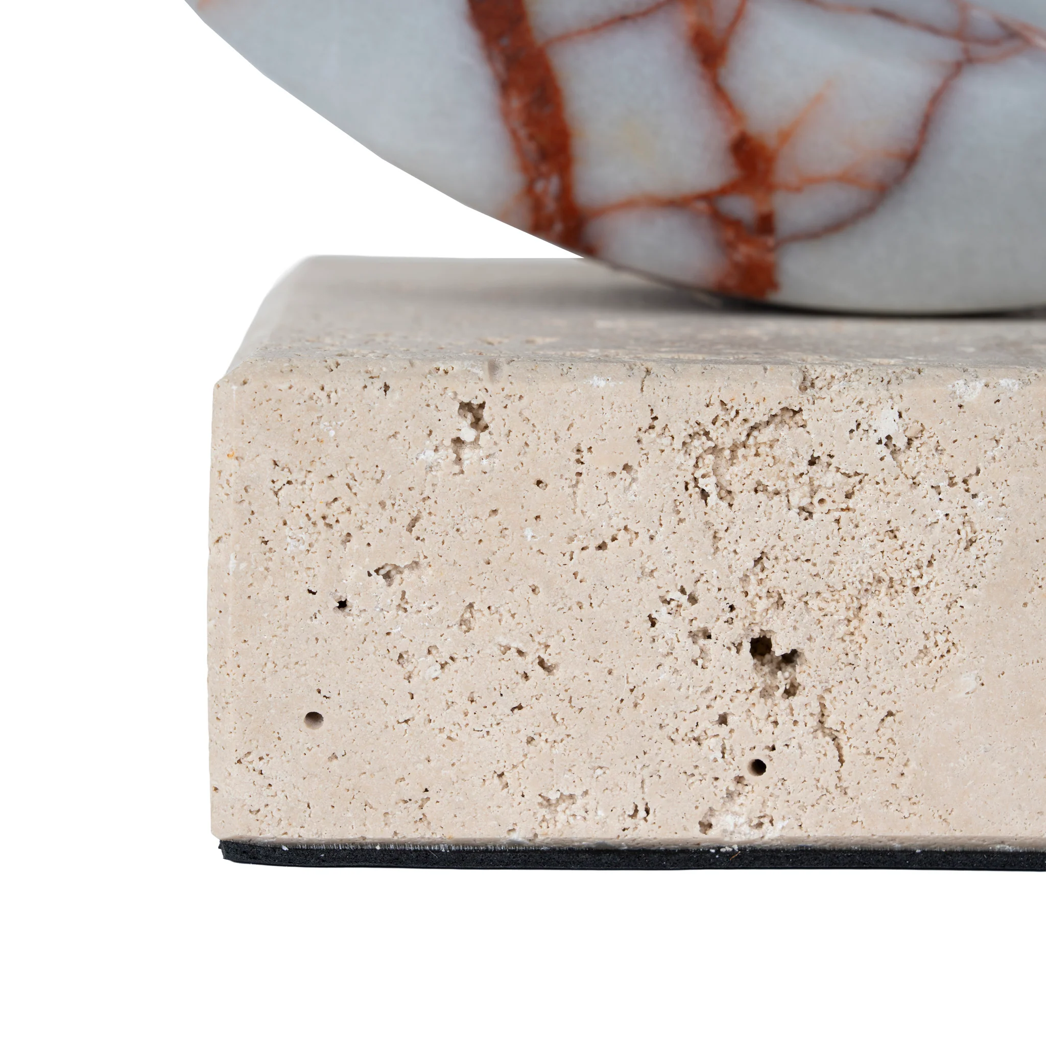 CAC12536-KM Halo Marble Sculpture - Bulgari Red - Image 6