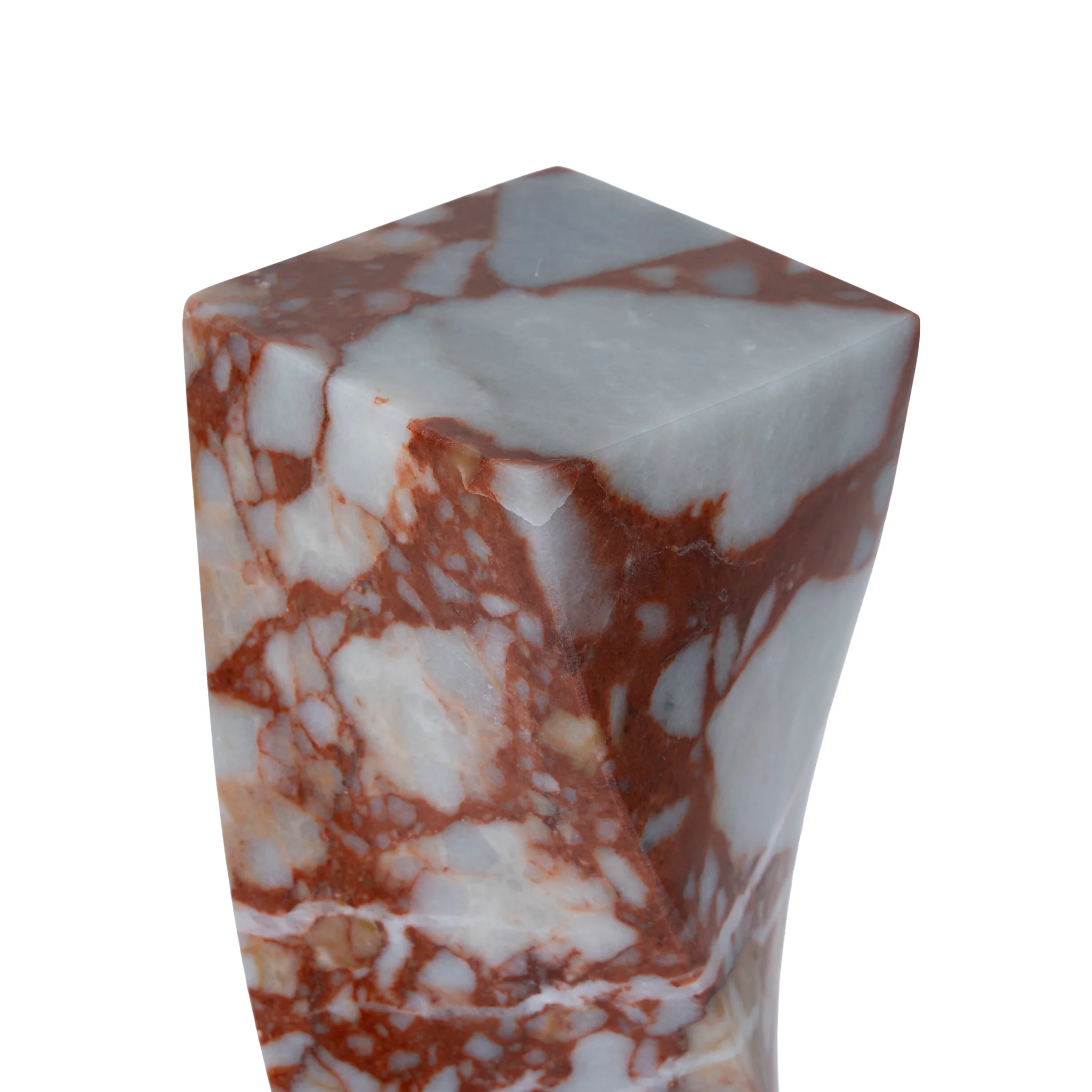 CAC12538-KM Spiral Marble Decor - Bulgari Red - Image 3