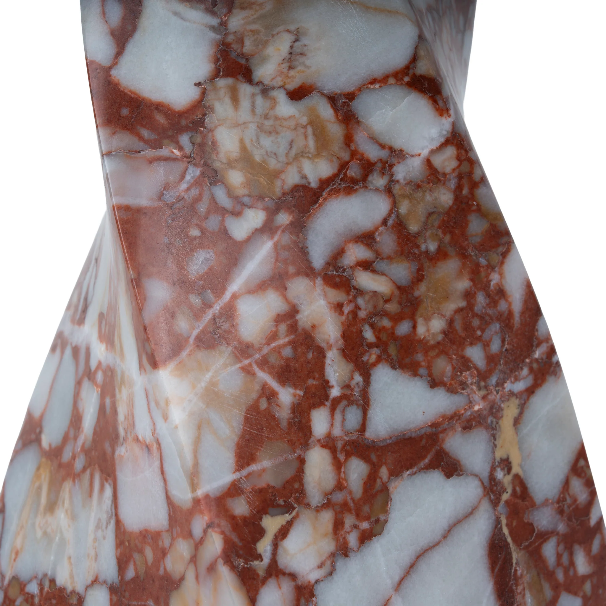 CAC12538-KM Spiral Marble Decor - Bulgari Red - Image 4