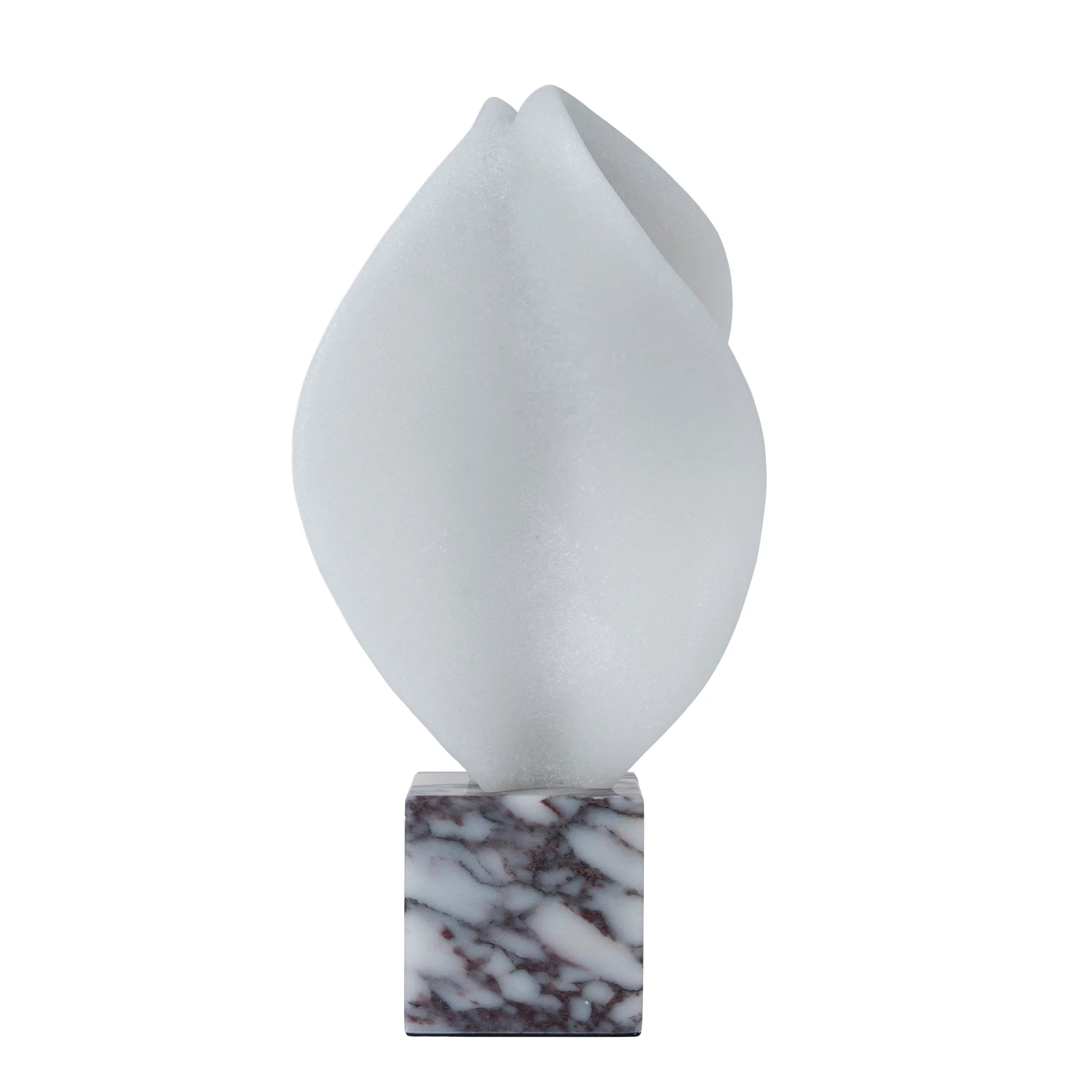 CAC12540-KM Geometric Marble Sculpture - Bulgari White - Image 3