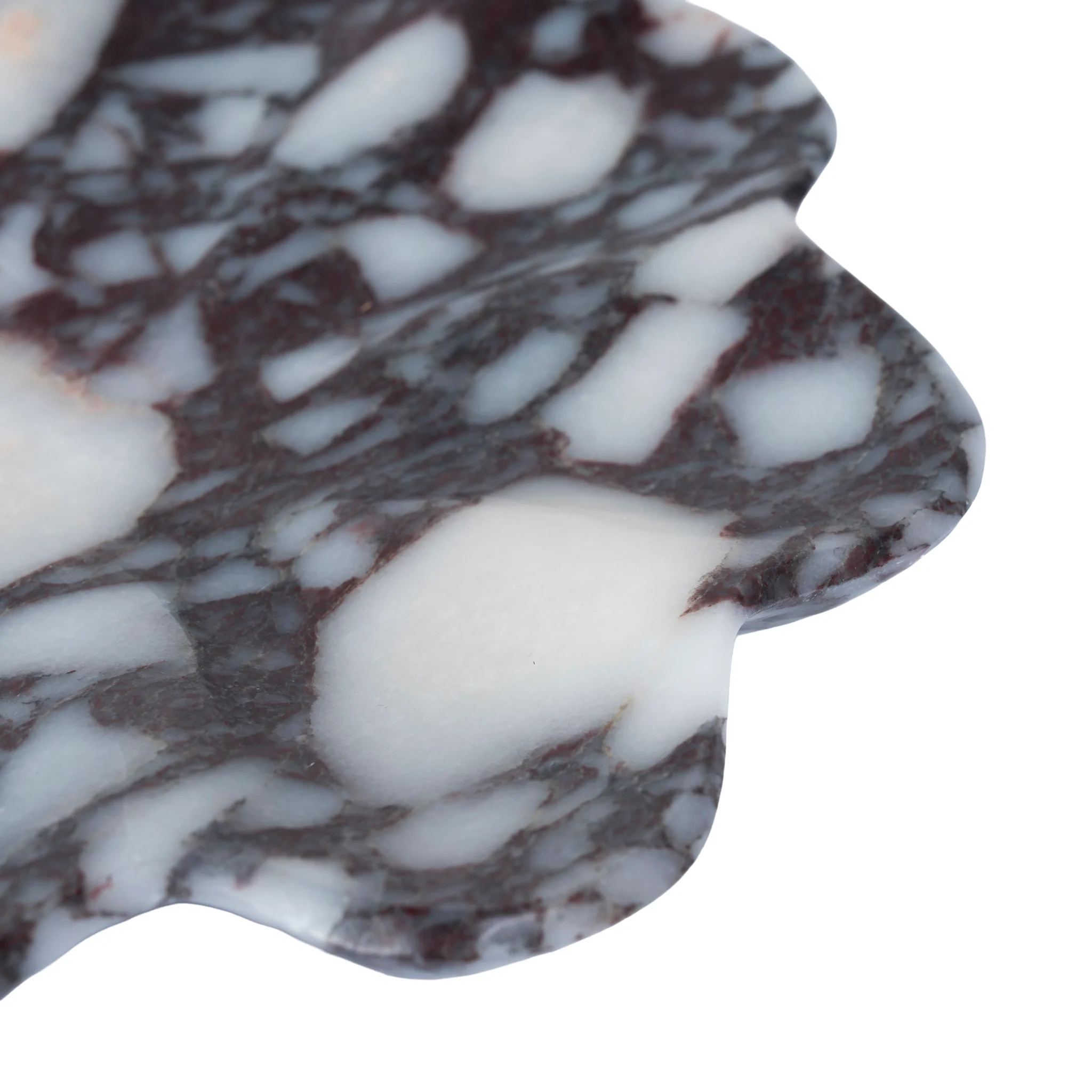 CAC12542-KM Sculptural Marble Tray - Bulgari Purple - Image 3